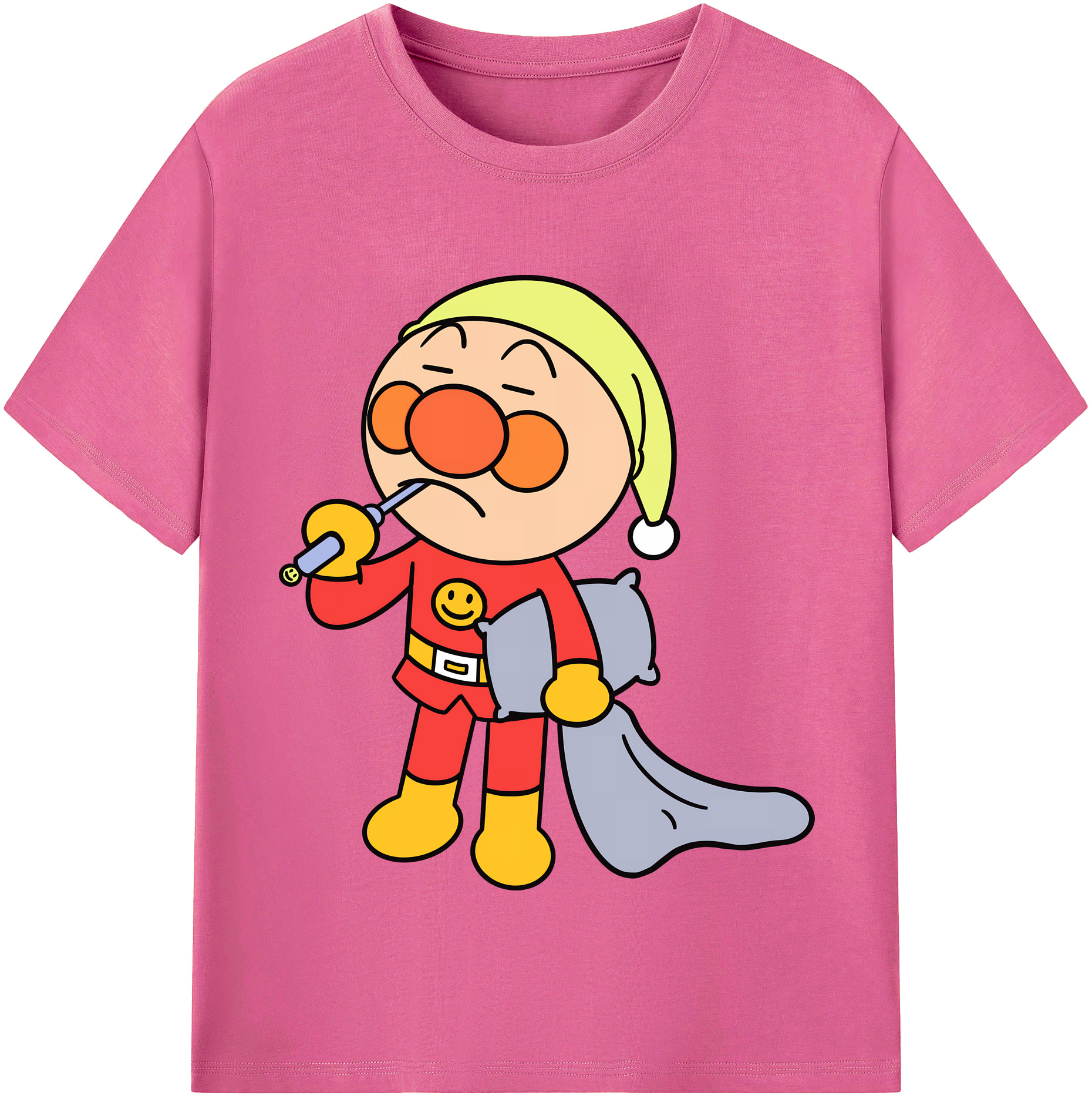 （画像用） アンパンマン Anpanman レディースカジュアルプリントTシャツ（綿100％）