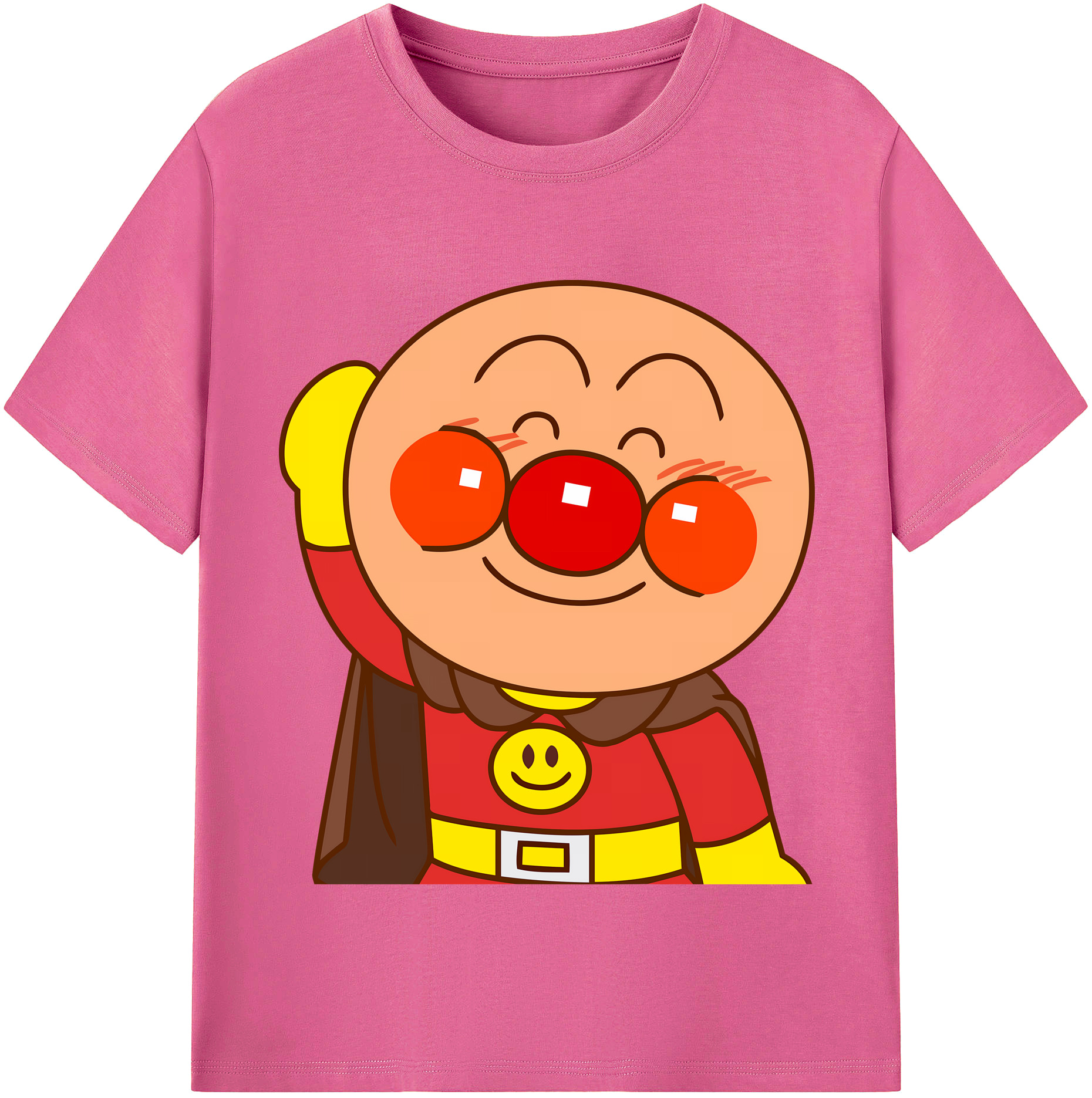 （画像用） アンパンマン Anpanman レディースカジュアルプリントTシャツ（綿100％）
