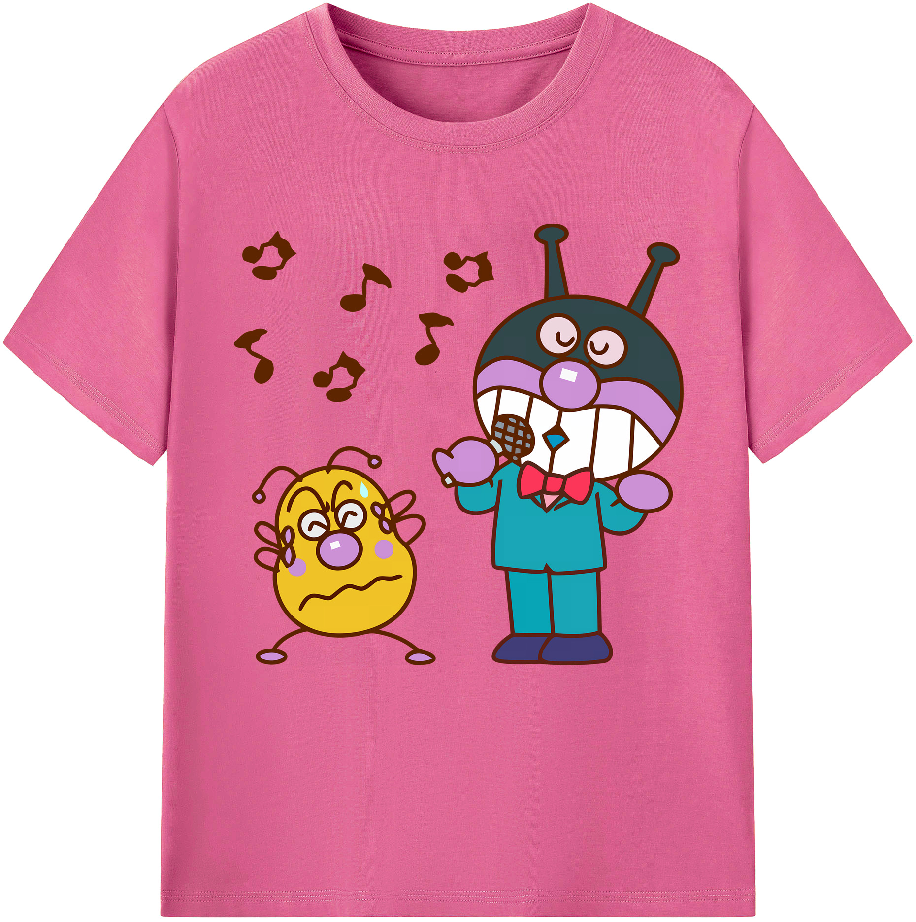 （画像用） アンパンマン Anpanman レディースカジュアルプリントTシャツ（綿100％）