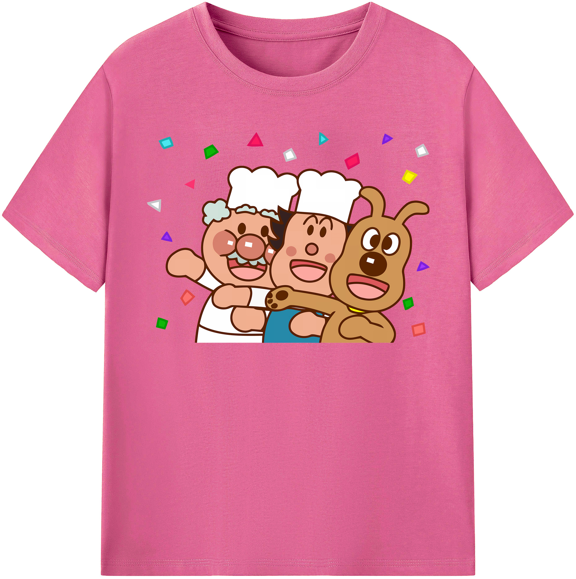 （画像用） アンパンマン Anpanman レディースカジュアルプリントTシャツ（綿100％）