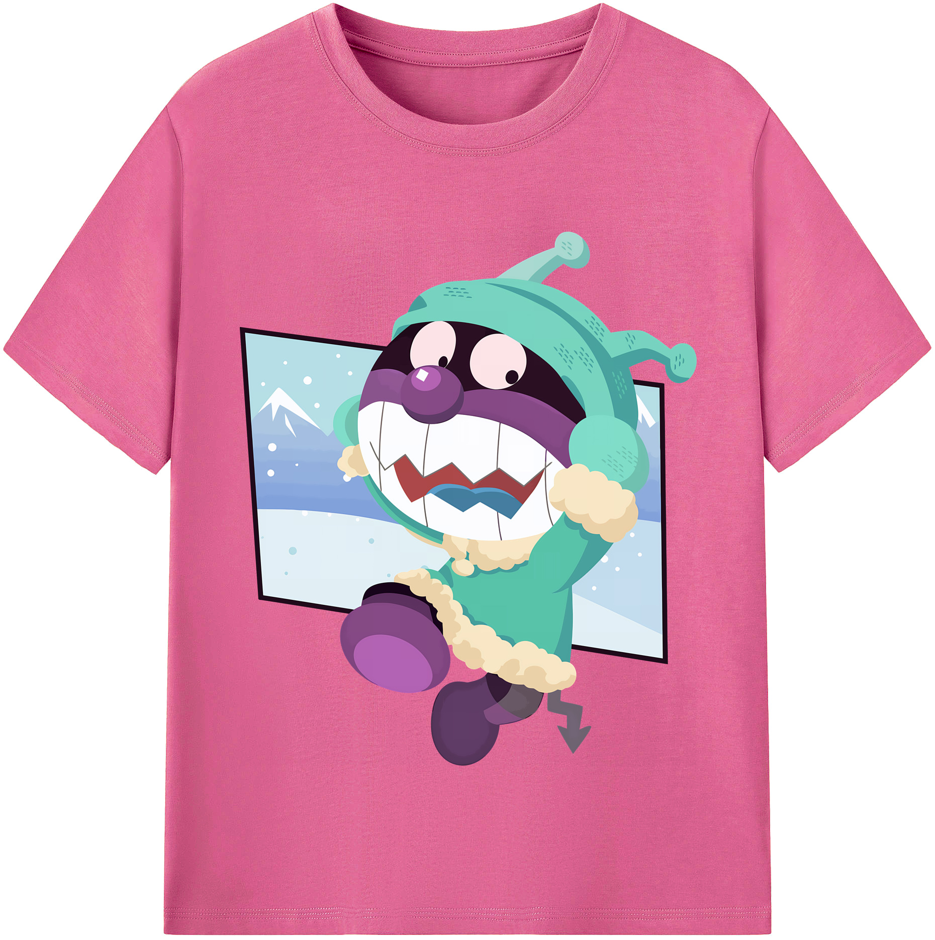（画像用） アンパンマン Anpanman レディースカジュアルプリントTシャツ（綿100％）