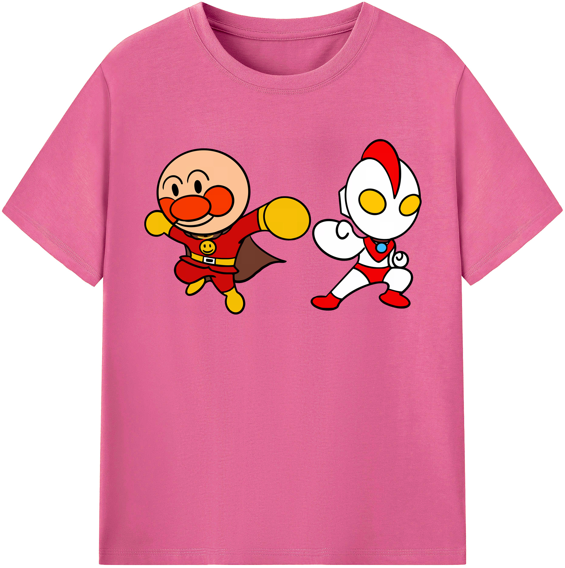 （画像用） アンパンマン Anpanman レディースカジュアルプリントTシャツ（綿100％）