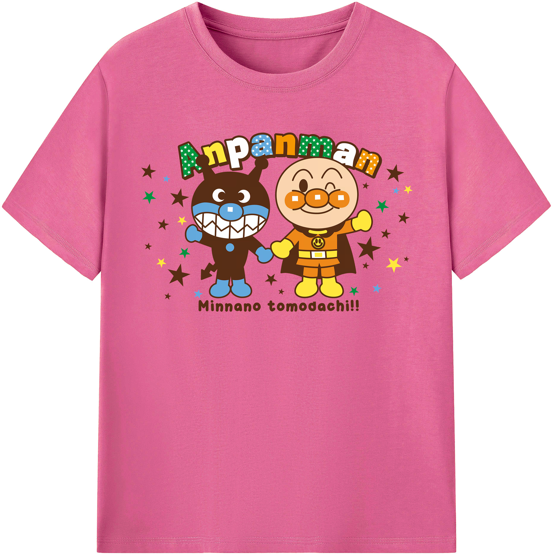 （画像用） アンパンマン Anpanman レディースカジュアルプリントTシャツ（綿100％）