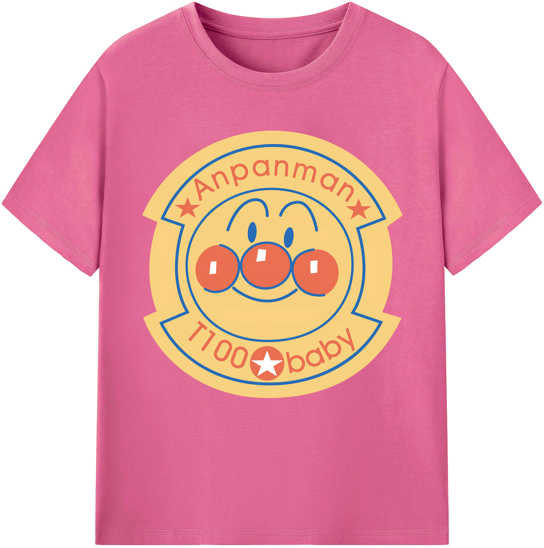 （画像用） アンパンマン Anpanman レディースカジュアルプリントTシャツ（綿100％）