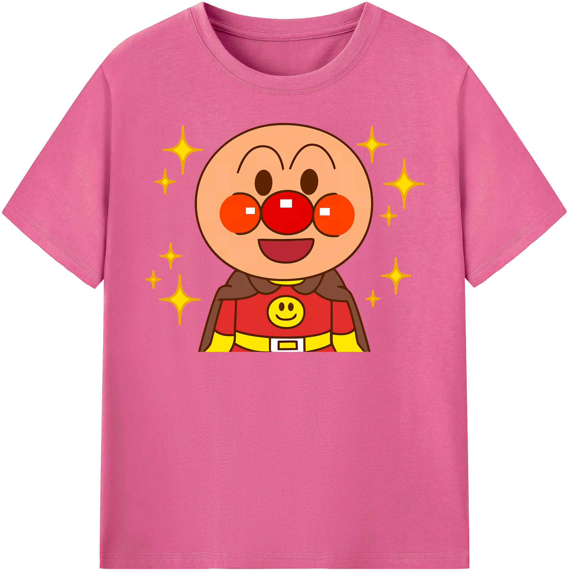 （画像用） アンパンマン Anpanman レディースカジュアルプリントTシャツ（綿100％）