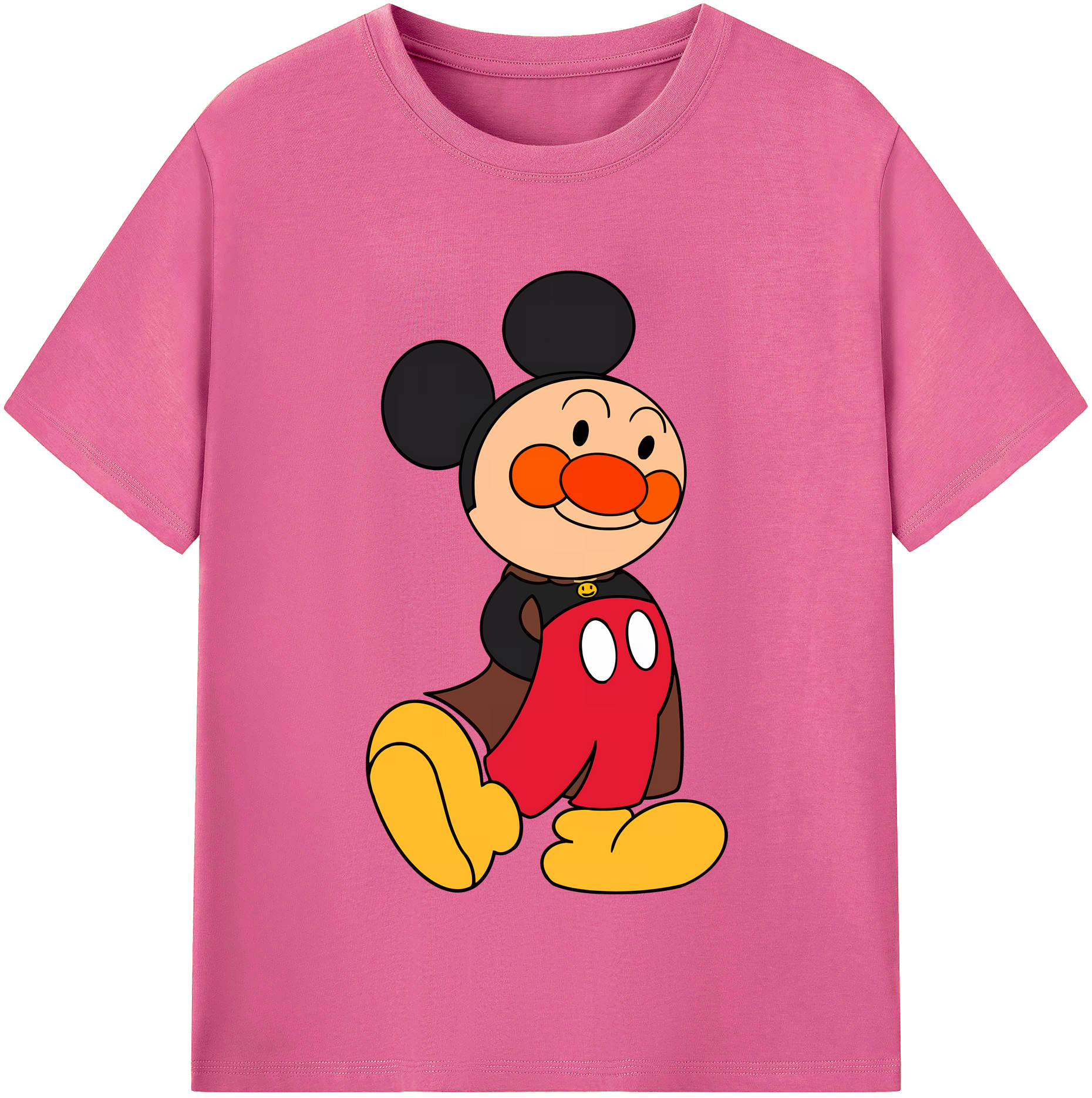 （画像用） アンパンマン Anpanman レディースカジュアルプリントTシャツ（綿100％）