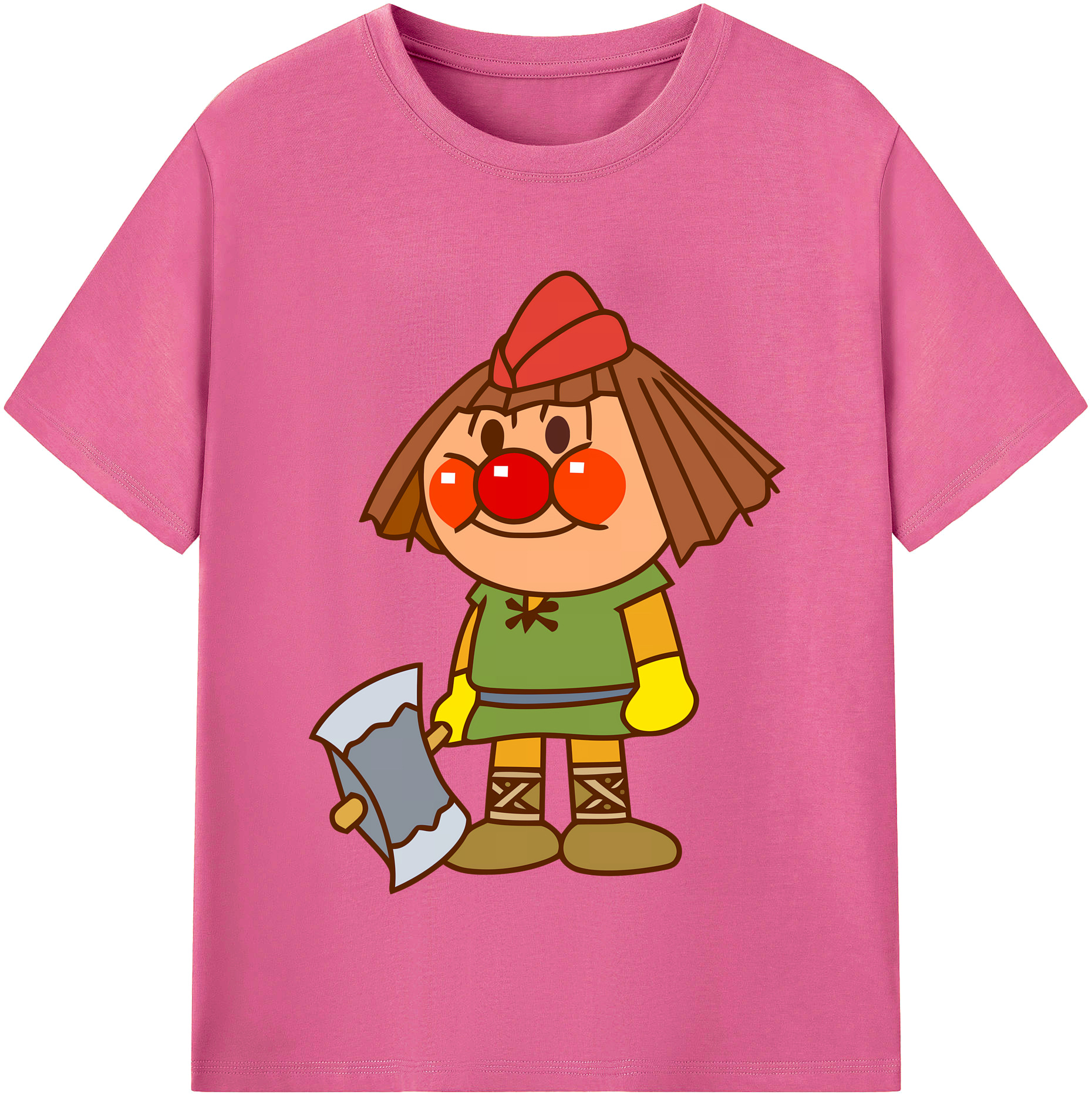 （画像用） アンパンマン Anpanman レディースカジュアルプリントTシャツ（綿100％）