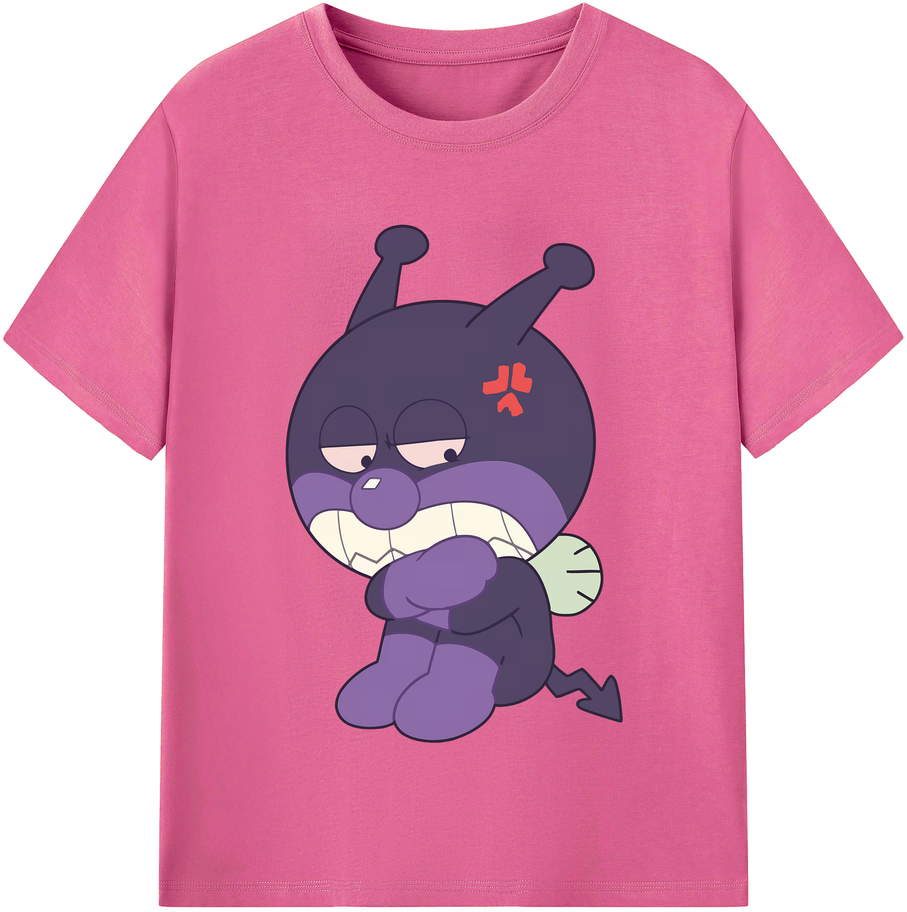（画像用） アンパンマン Anpanman レディースカジュアルプリントTシャツ（綿100％）
