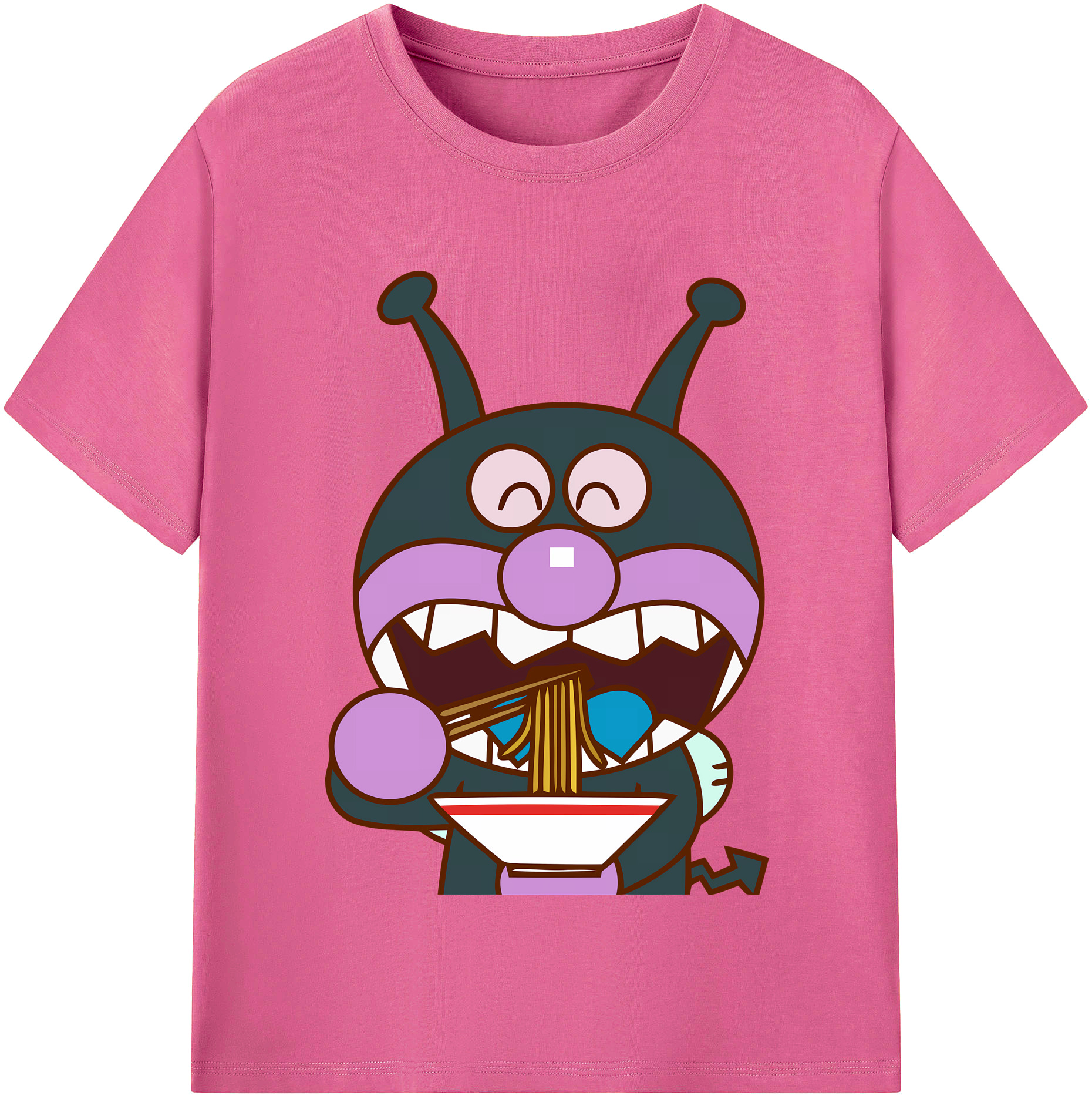 （画像用） アンパンマン Anpanman レディースカジュアルプリントTシャツ（綿100％）