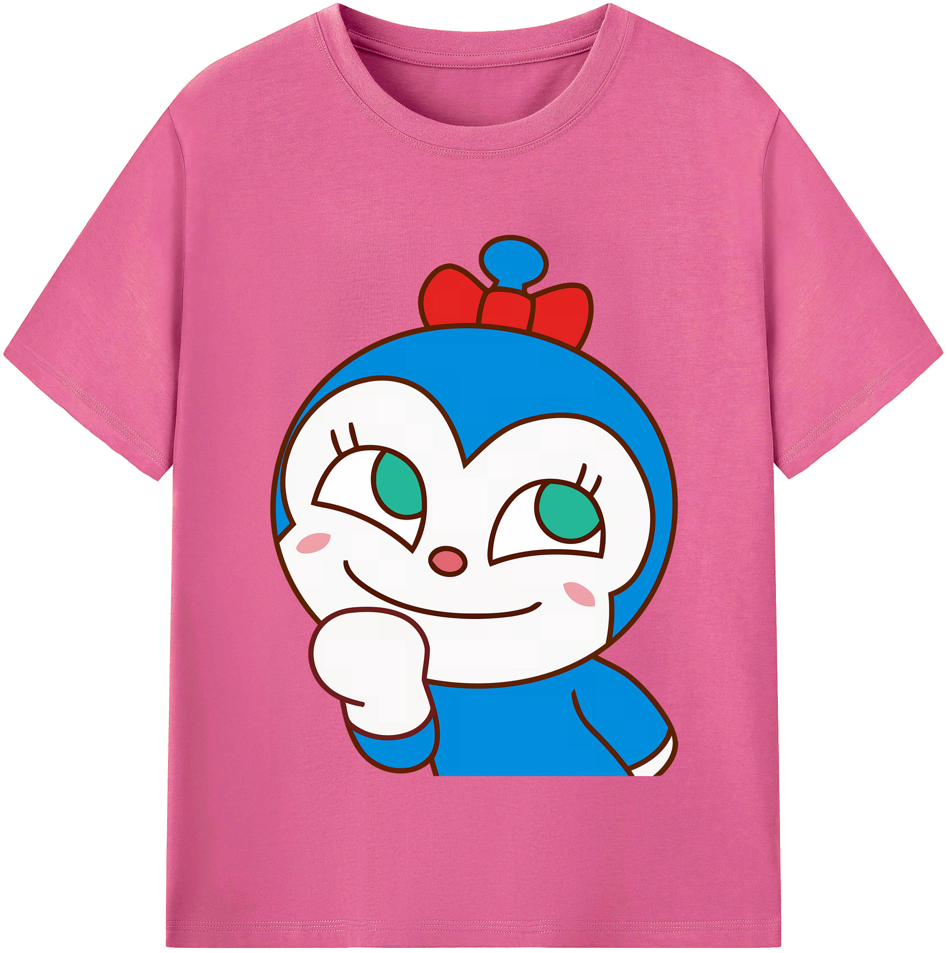 （画像用） アンパンマン Anpanman レディースカジュアルプリントTシャツ（綿100％）