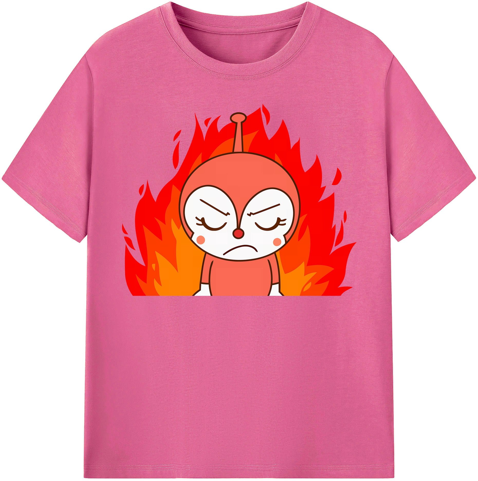 （画像用） アンパンマン Anpanman レディースカジュアルプリントTシャツ（綿100％）