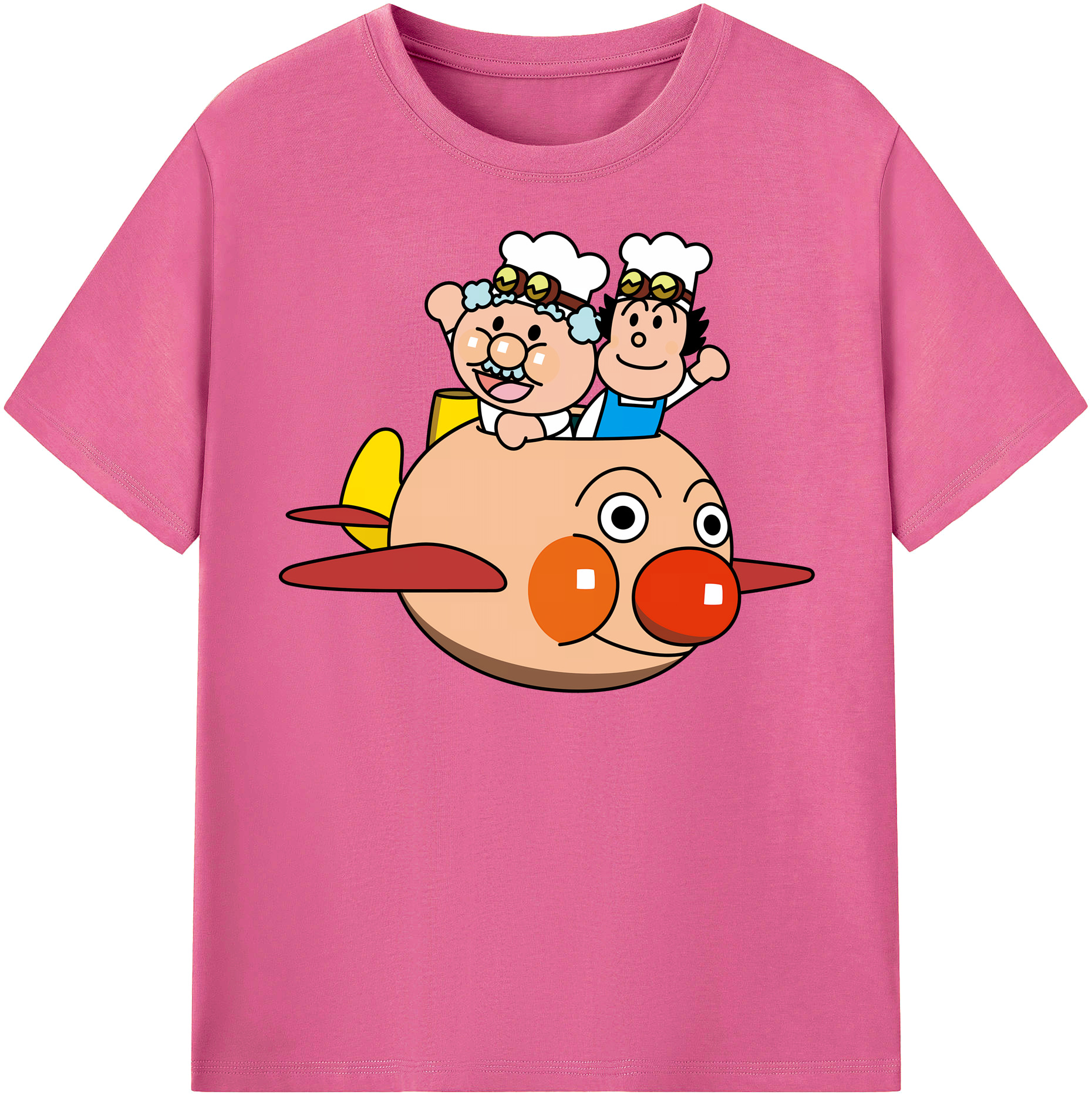 （画像用） アンパンマン Anpanman レディースカジュアルプリントTシャツ（綿100％）