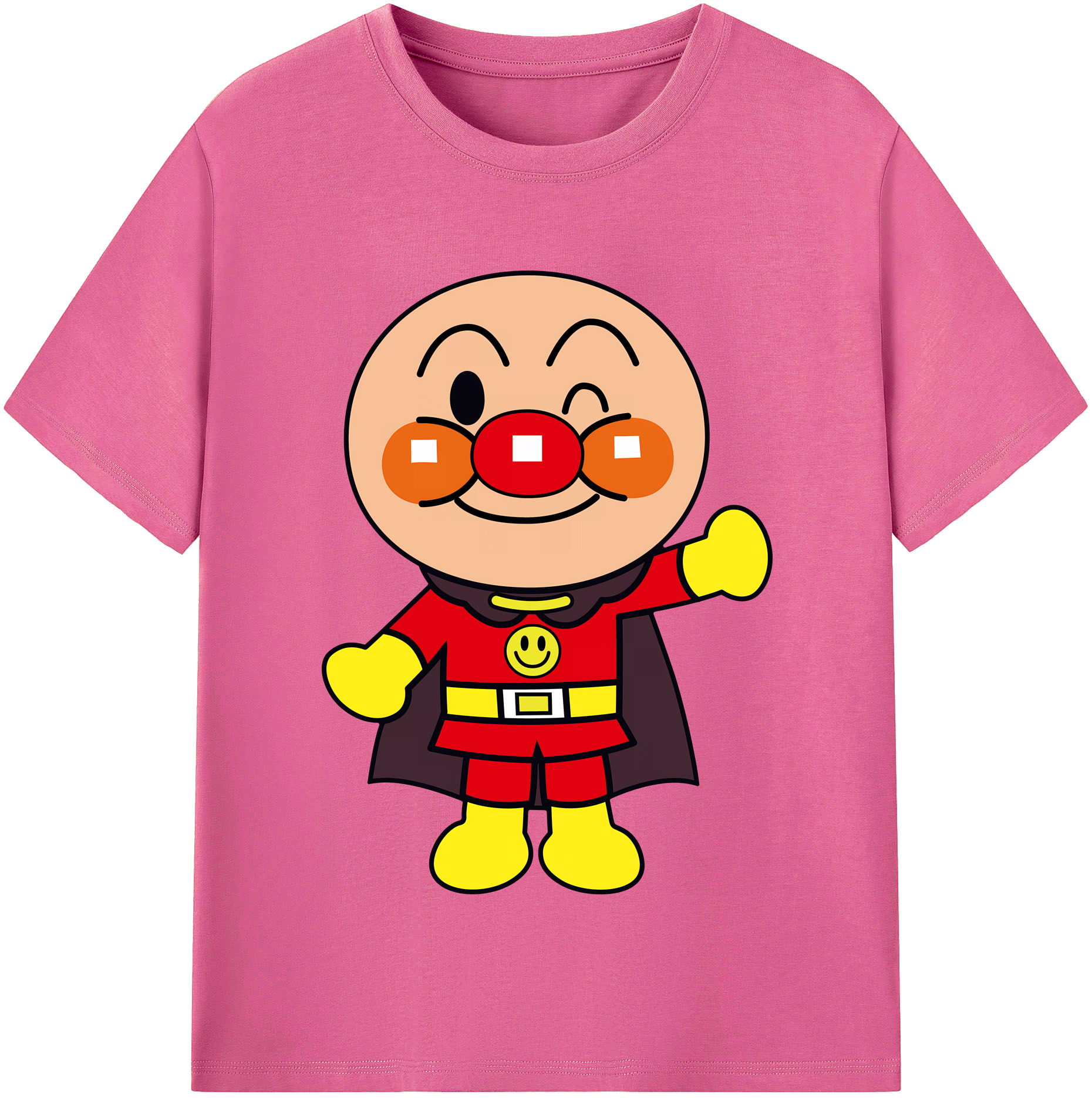 （画像用） アンパンマン Anpanman レディースカジュアルプリントTシャツ（綿100％）