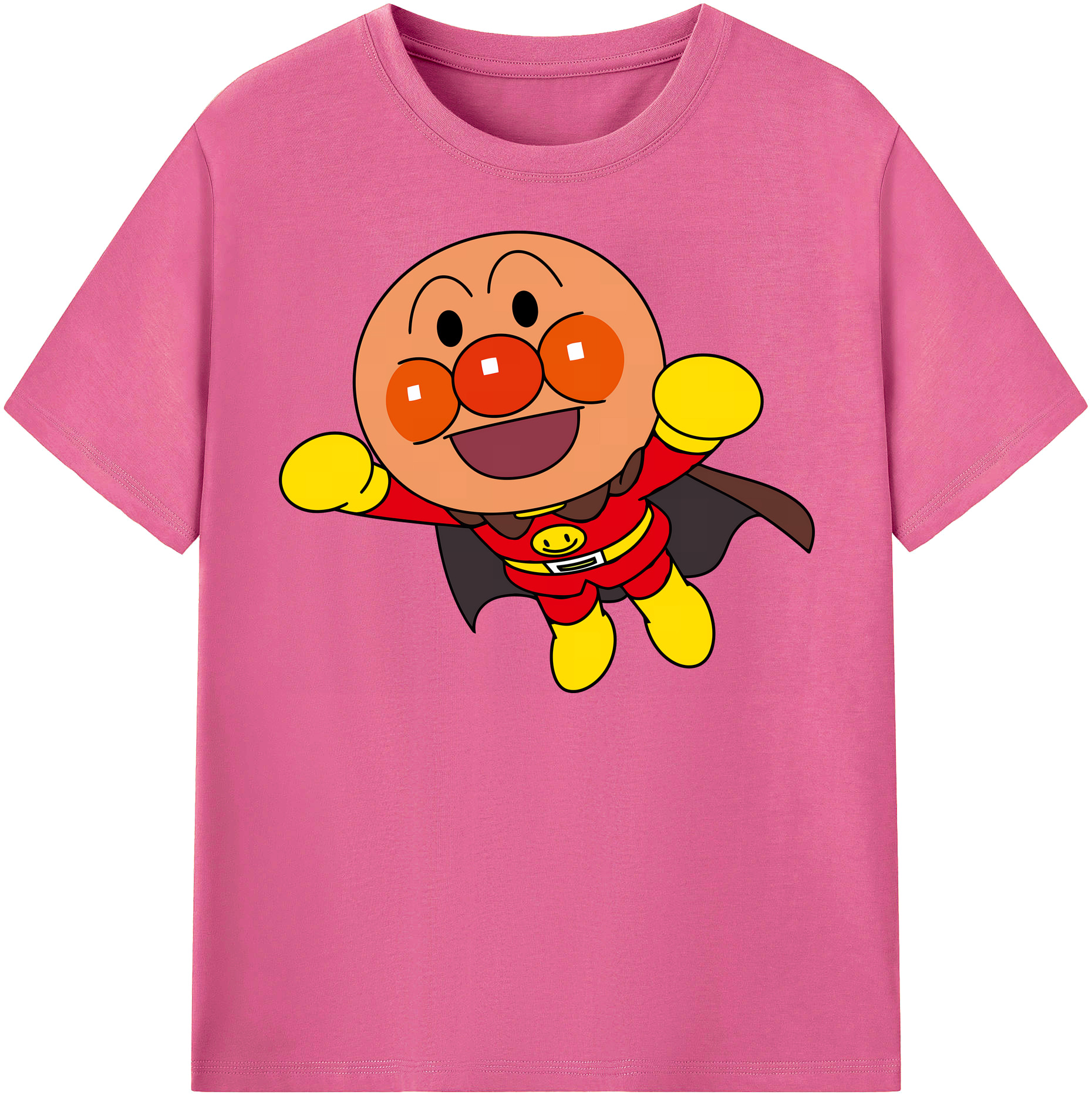 （画像用） アンパンマン Anpanman レディースカジュアルプリントTシャツ（綿100％）