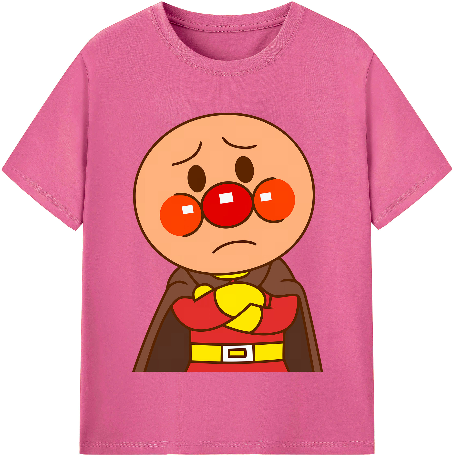 （画像用） アンパンマン Anpanman レディースカジュアルプリントTシャツ（綿100％）