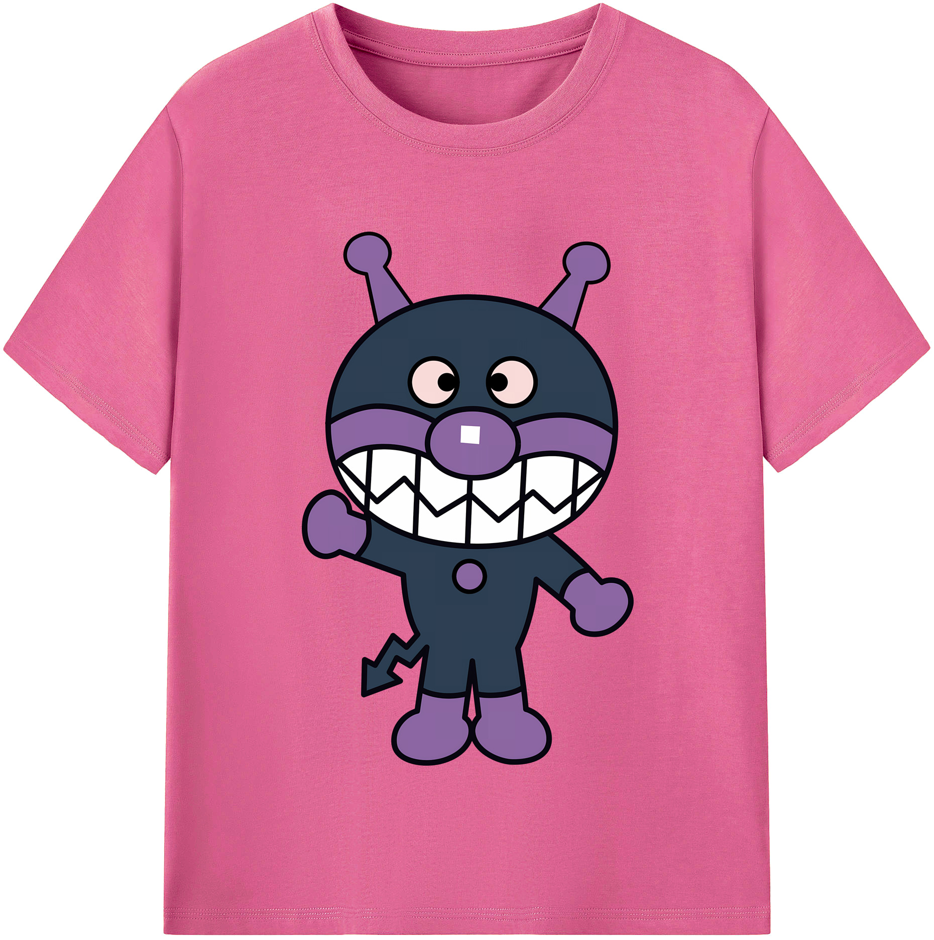 （画像用） アンパンマン Anpanman レディースカジュアルプリントTシャツ（綿100％）