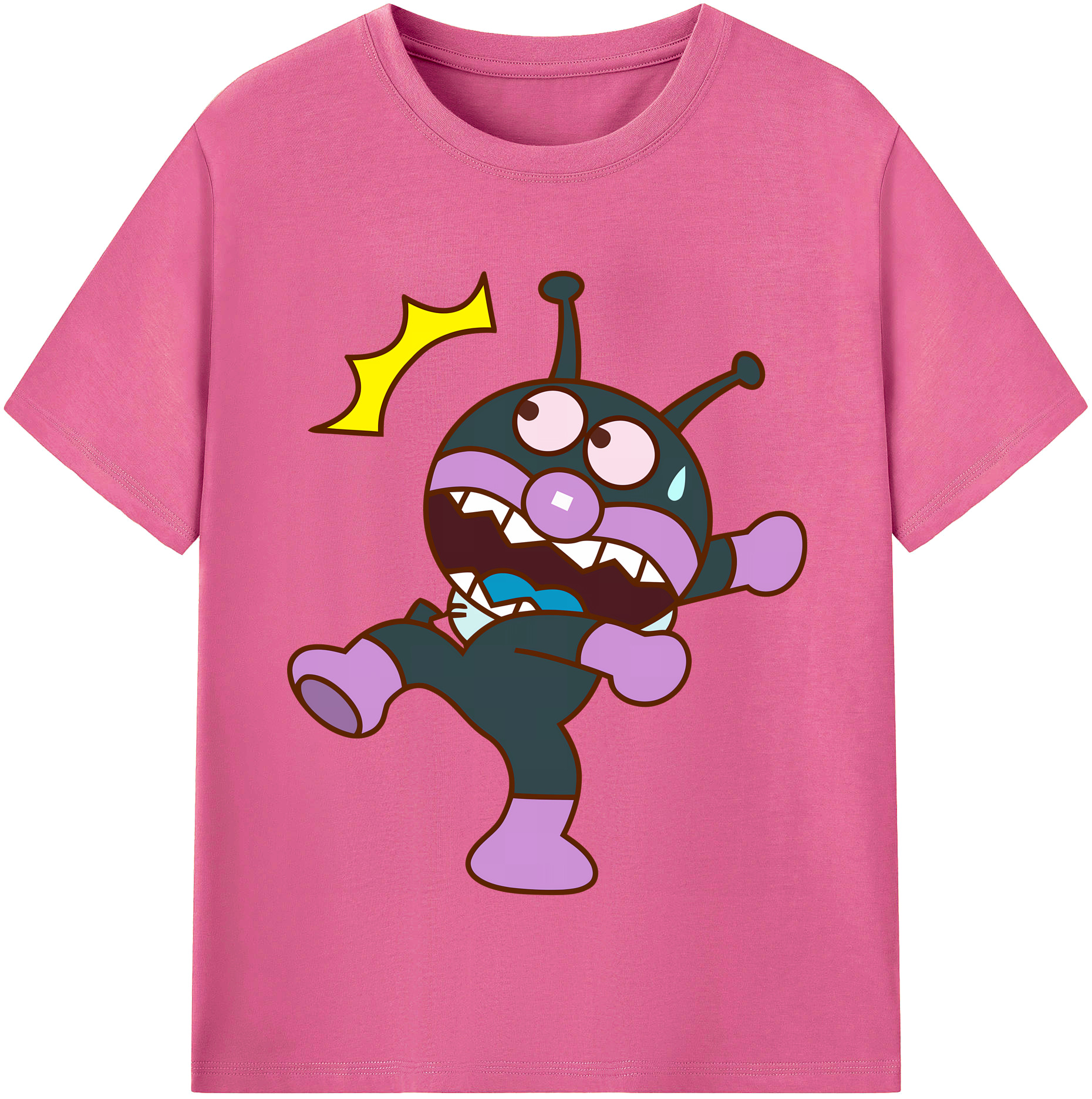 （画像用） アンパンマン Anpanman レディースカジュアルプリントTシャツ（綿100％）