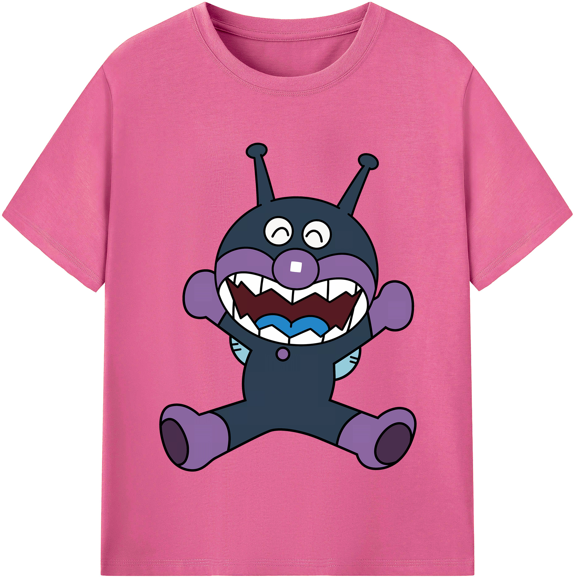 （画像用） アンパンマン Anpanman レディースカジュアルプリントTシャツ（綿100％）