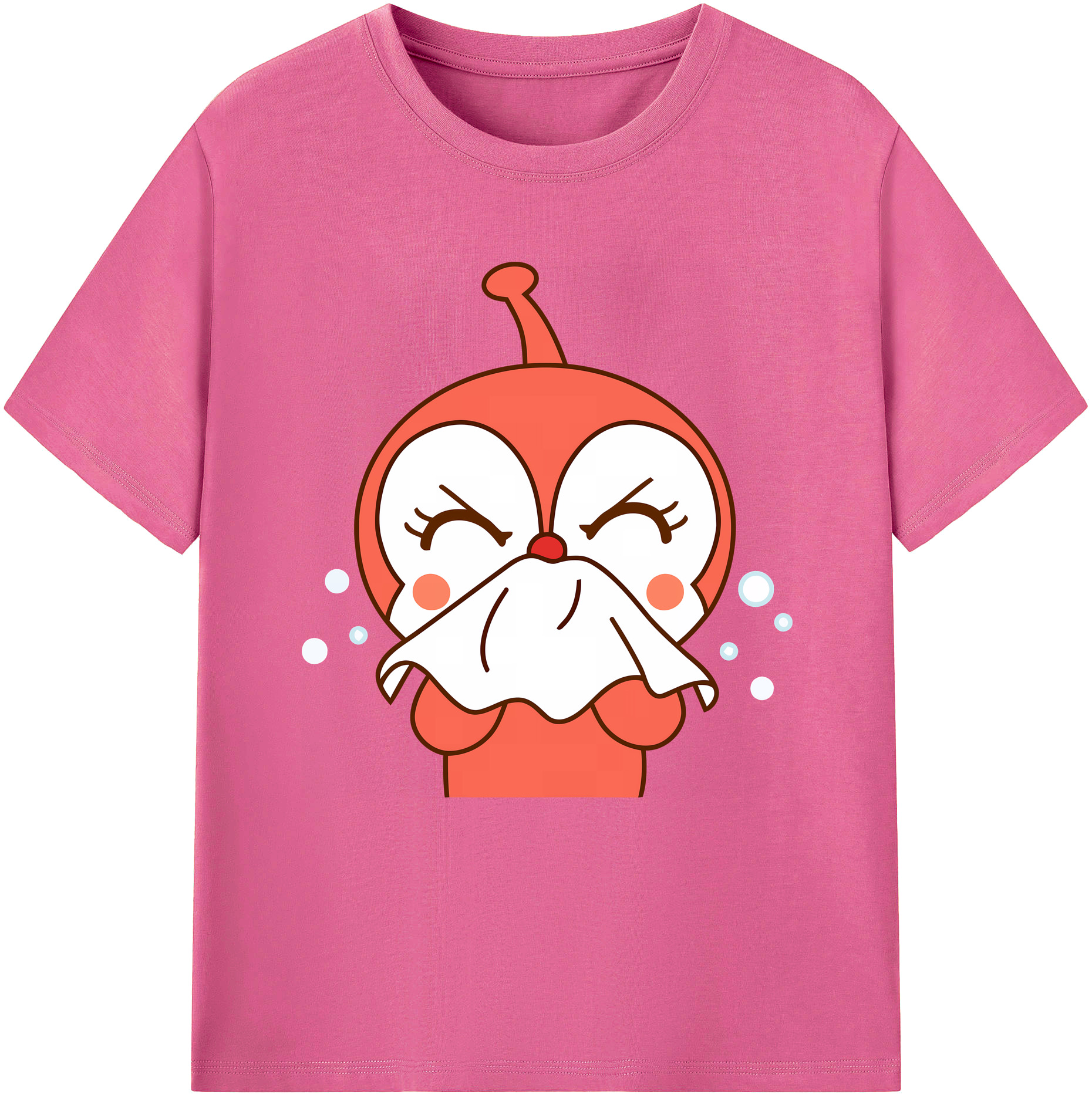 （画像用） アンパンマン Anpanman レディースカジュアルプリントTシャツ（綿100％）