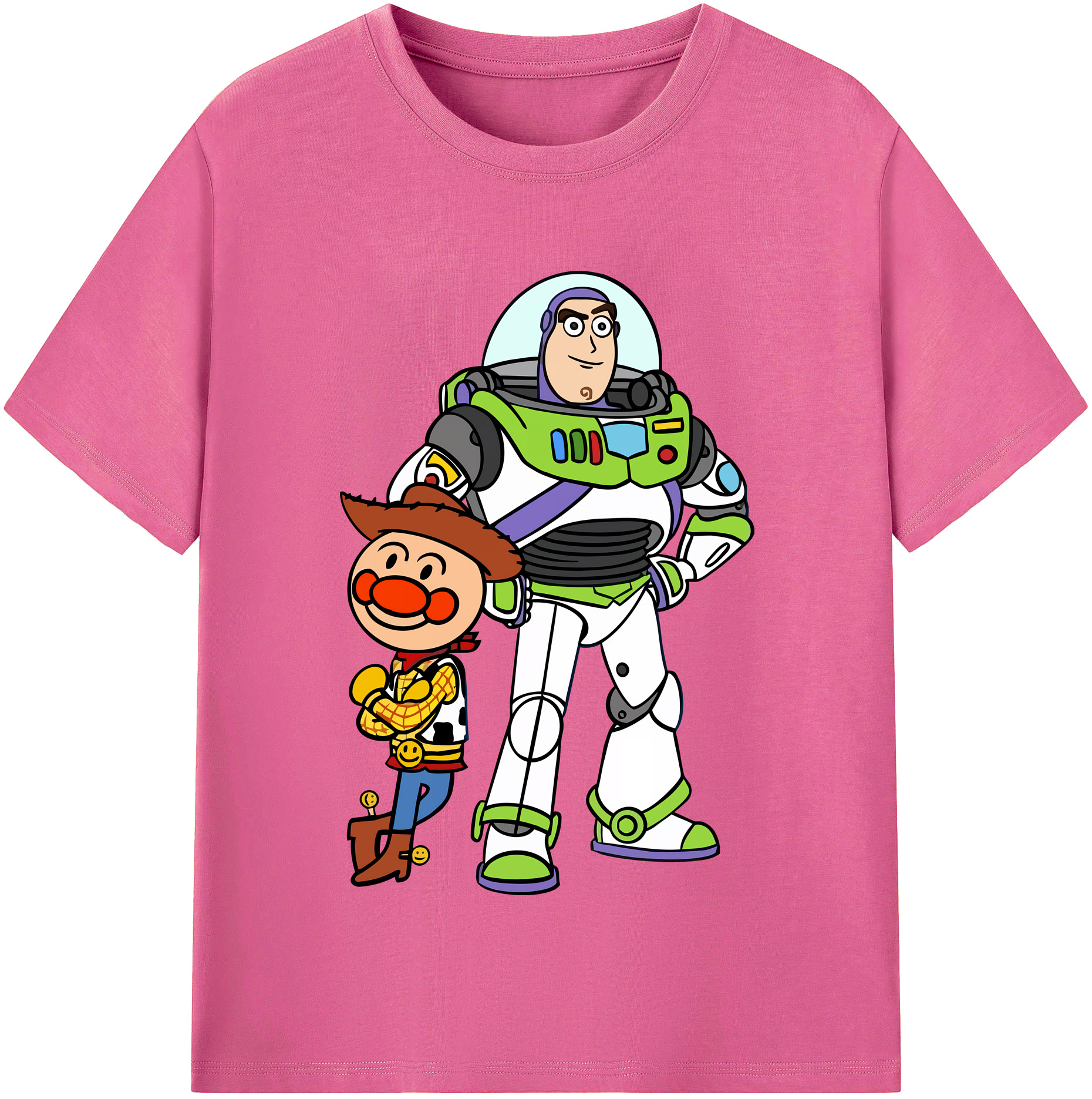 （画像用） アンパンマン Anpanman レディースカジュアルプリントTシャツ（綿100％）