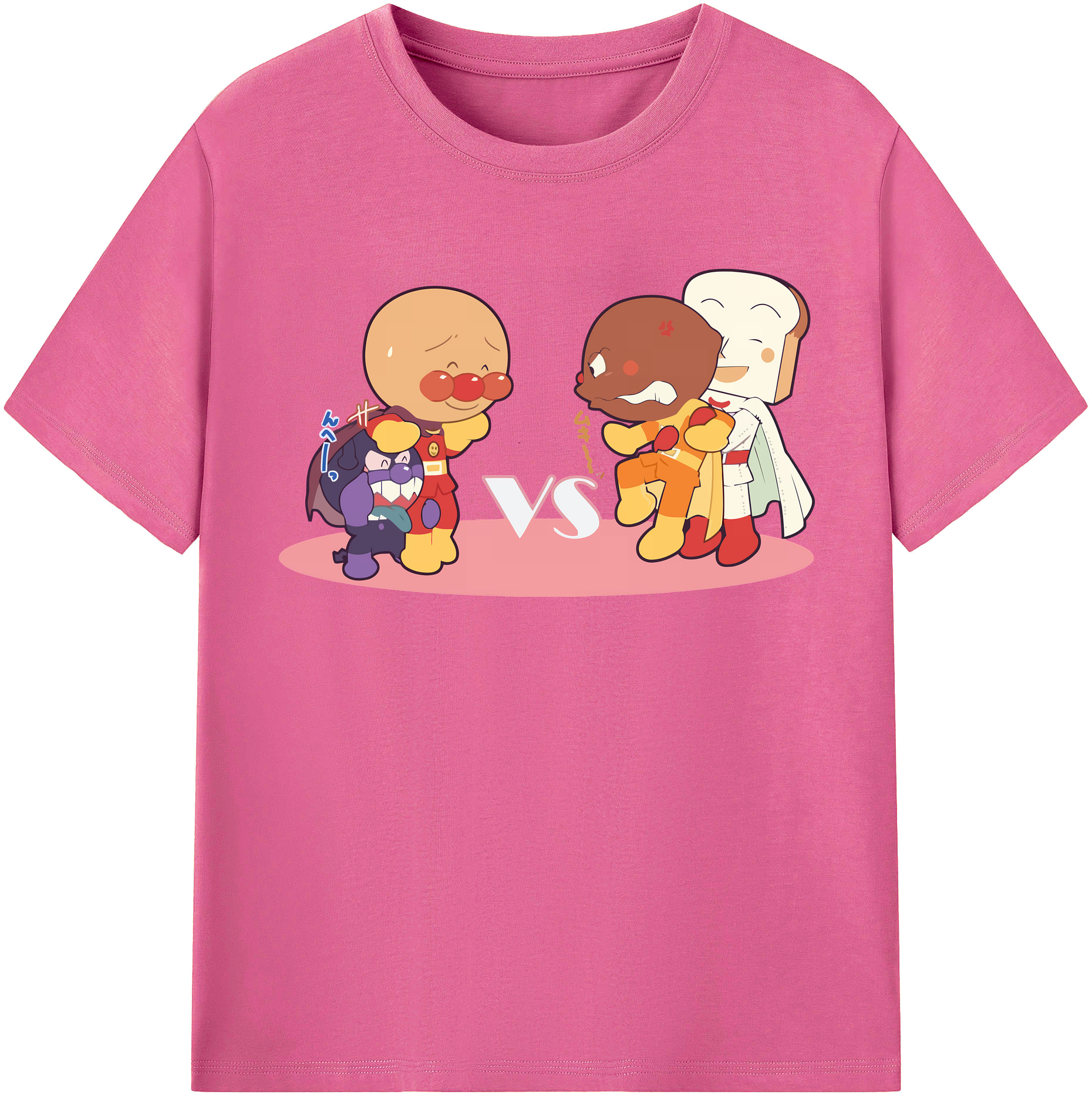 （画像用） アンパンマン Anpanman レディースカジュアルプリントTシャツ（綿100％）
