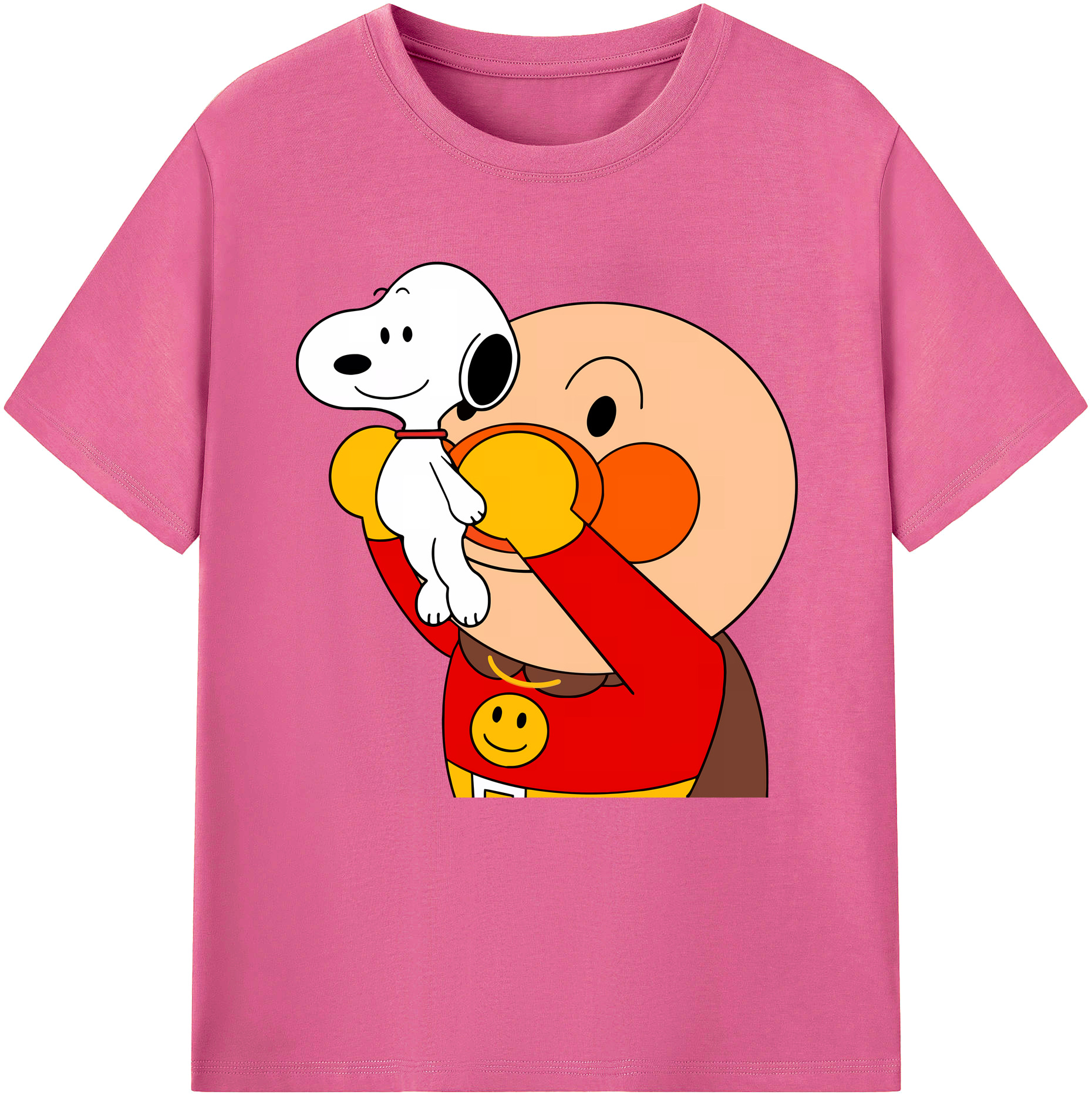 （画像用） アンパンマン Anpanman レディースカジュアルプリントTシャツ（綿100％）
