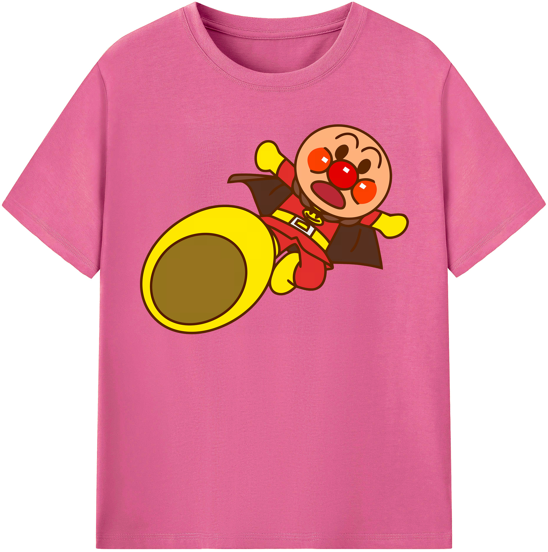 （画像用） アンパンマン Anpanman レディースカジュアルプリントTシャツ（綿100％）