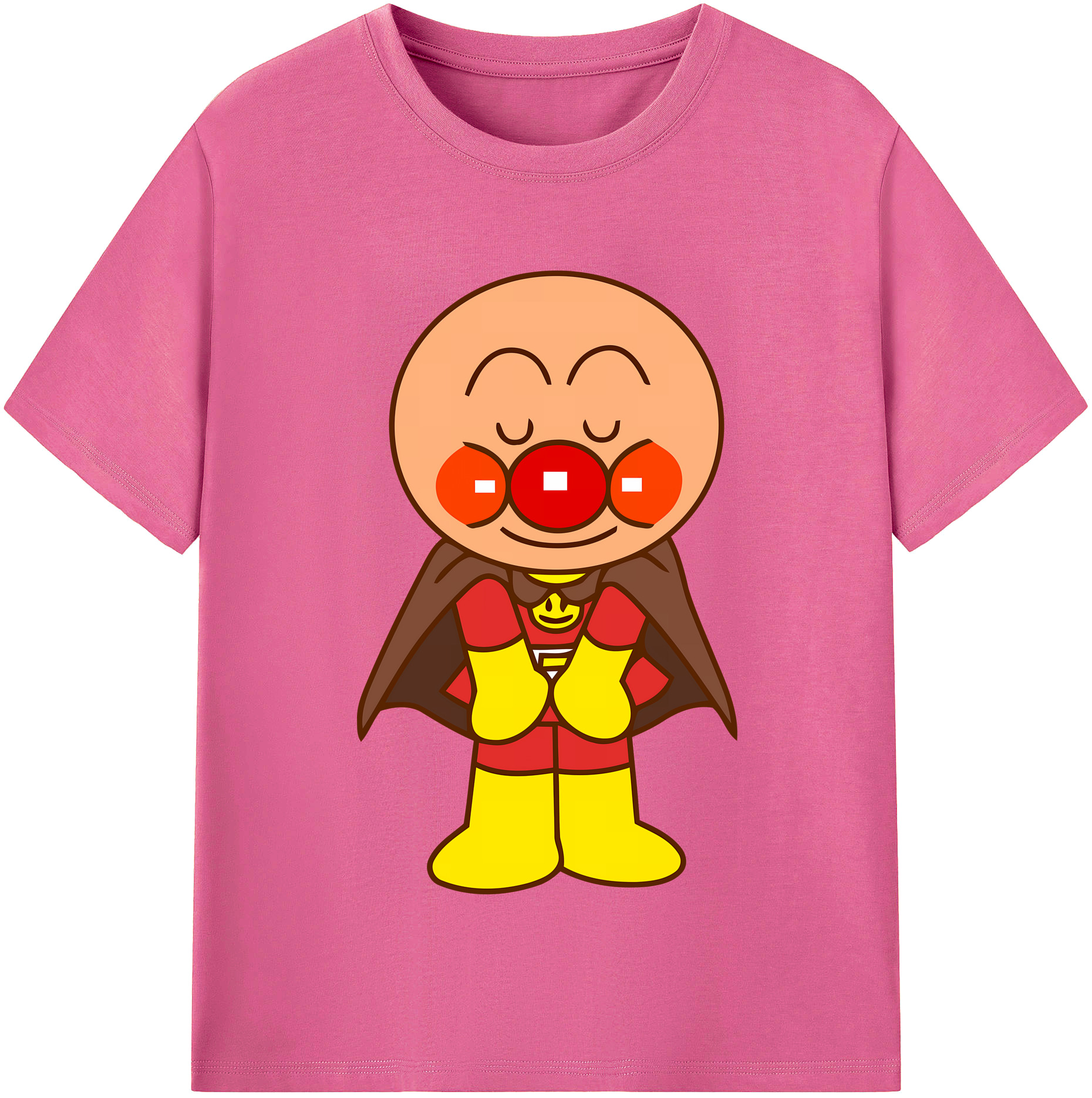 （画像用） アンパンマン Anpanman レディースカジュアルプリントTシャツ（綿100％）