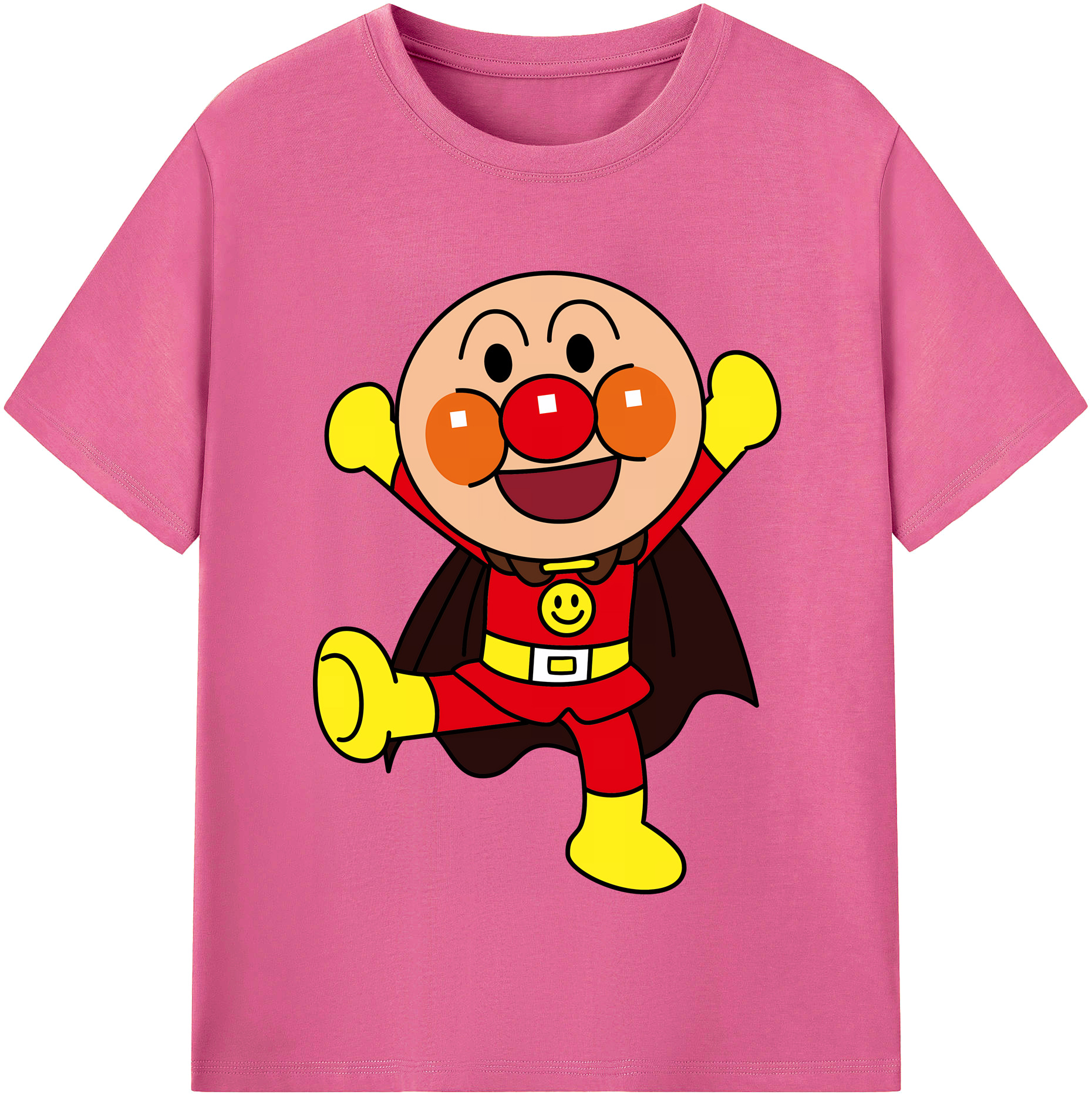 （画像用） アンパンマン Anpanman レディースカジュアルプリントTシャツ（綿100％）
