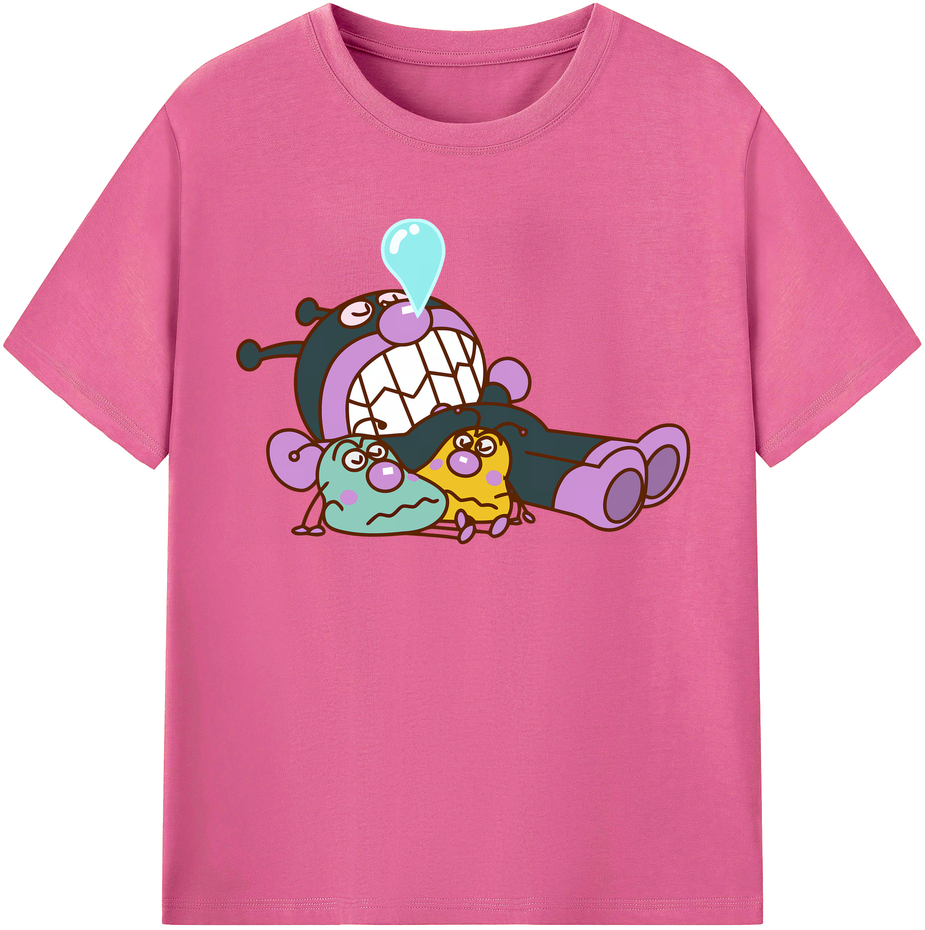 （画像用） アンパンマン Anpanman レディースカジュアルプリントTシャツ（綿100％）
