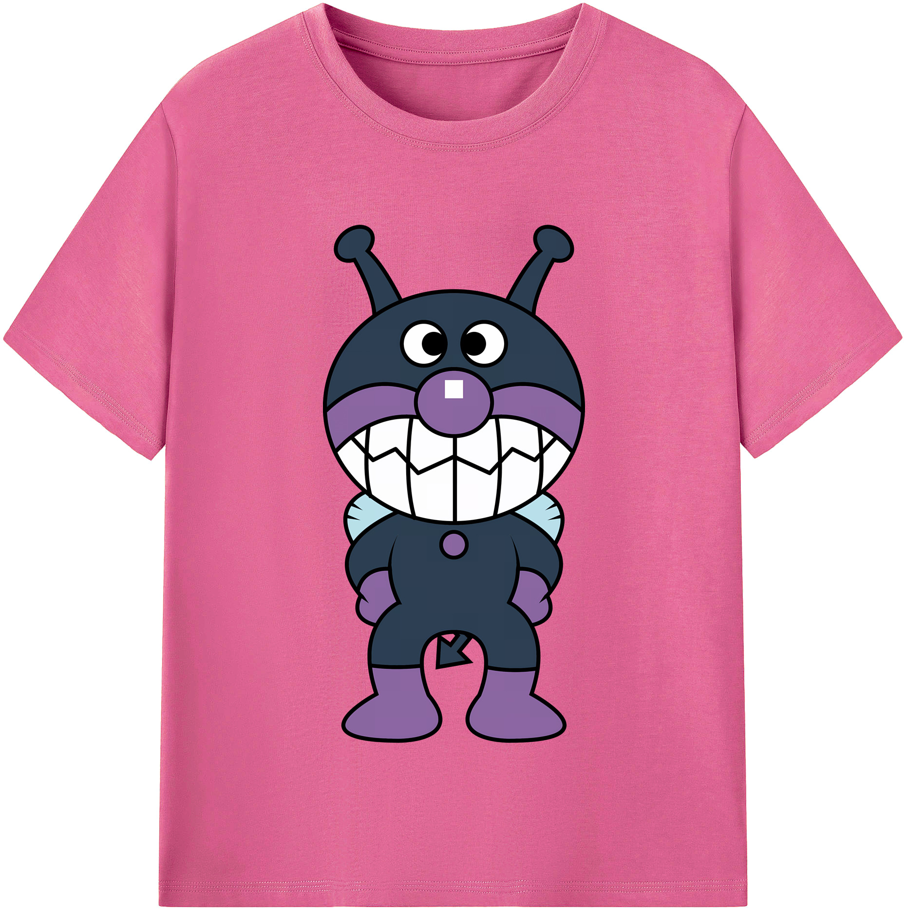 （画像用） アンパンマン Anpanman レディースカジュアルプリントTシャツ（綿100％）