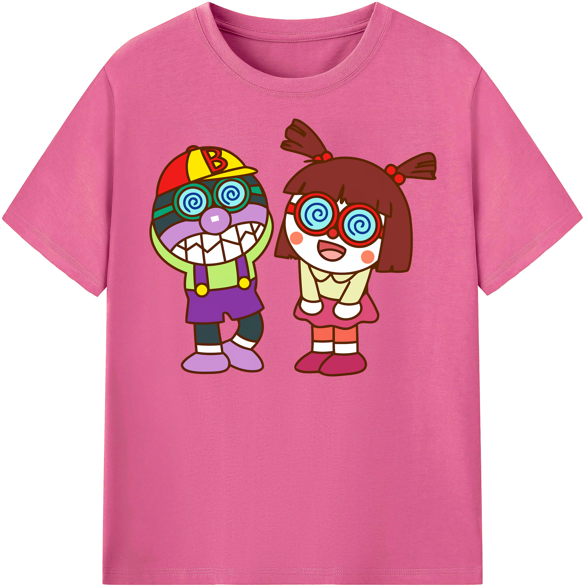 （画像用） アンパンマン Anpanman レディースカジュアルプリントTシャツ（綿100％）