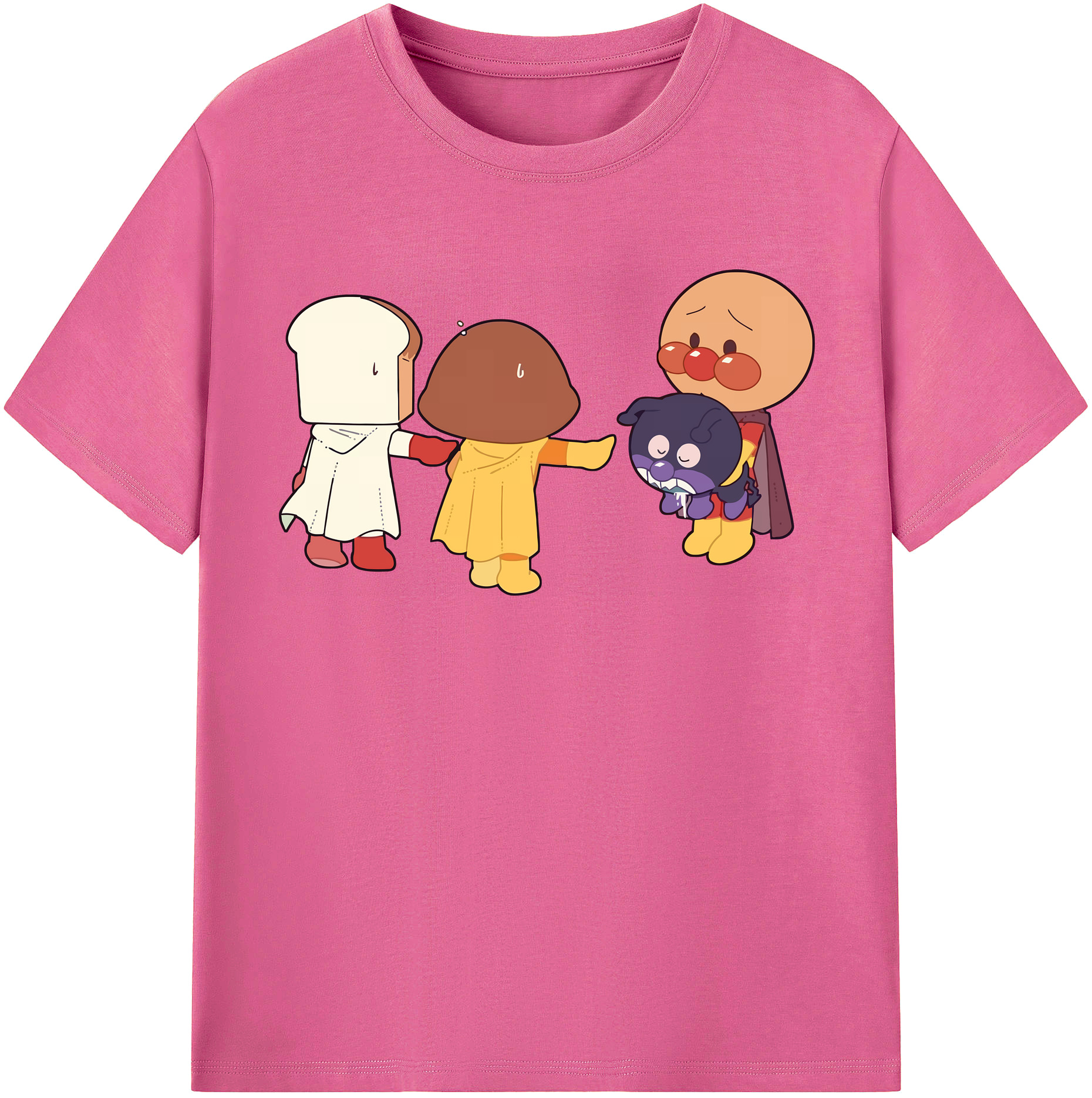 （画像用） アンパンマン Anpanman レディースカジュアルプリントTシャツ（綿100％）