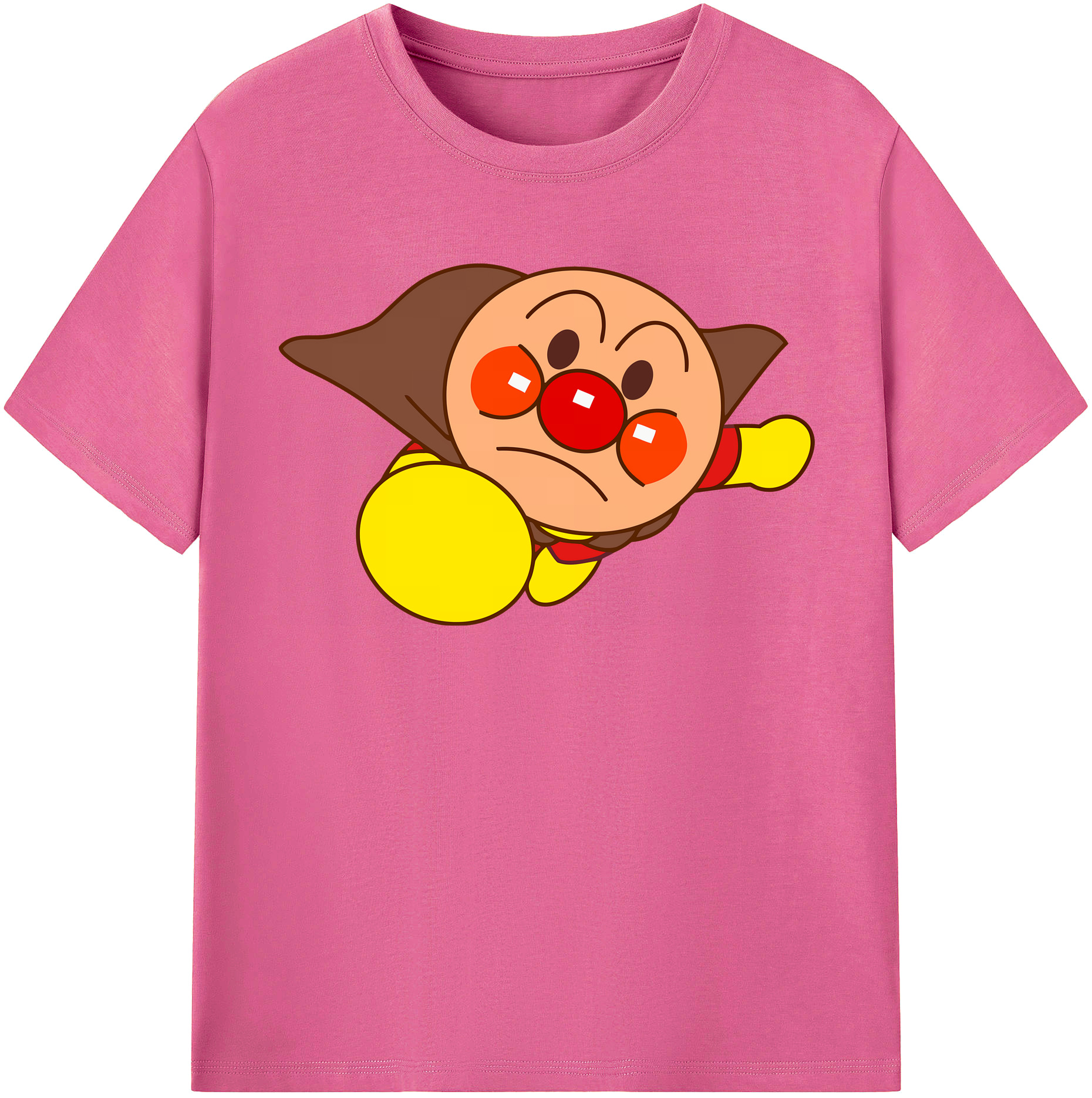 （画像用） アンパンマン Anpanman レディースカジュアルプリントTシャツ（綿100％）
