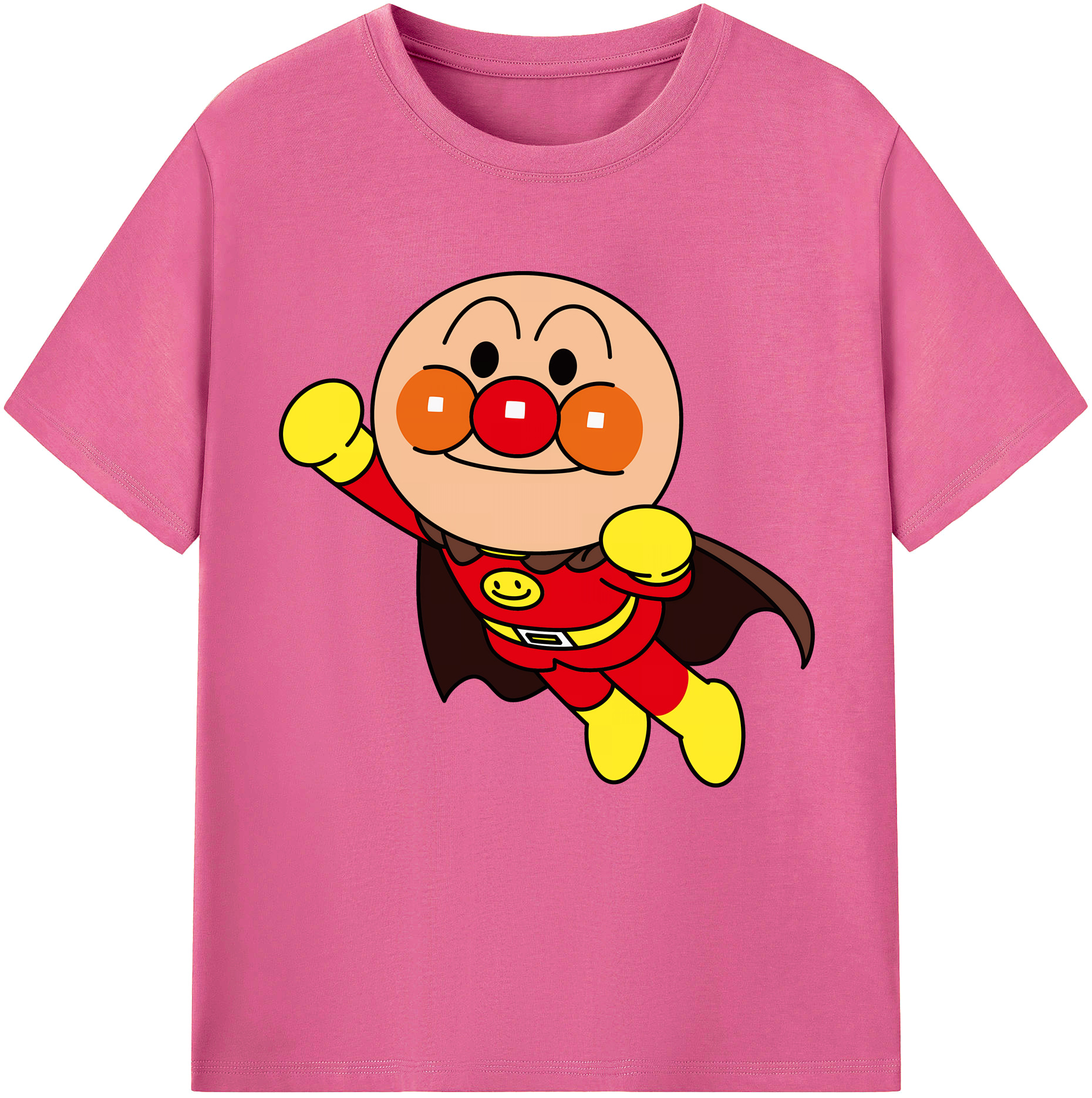 （画像用） アンパンマン Anpanman レディースカジュアルプリントTシャツ（綿100％）