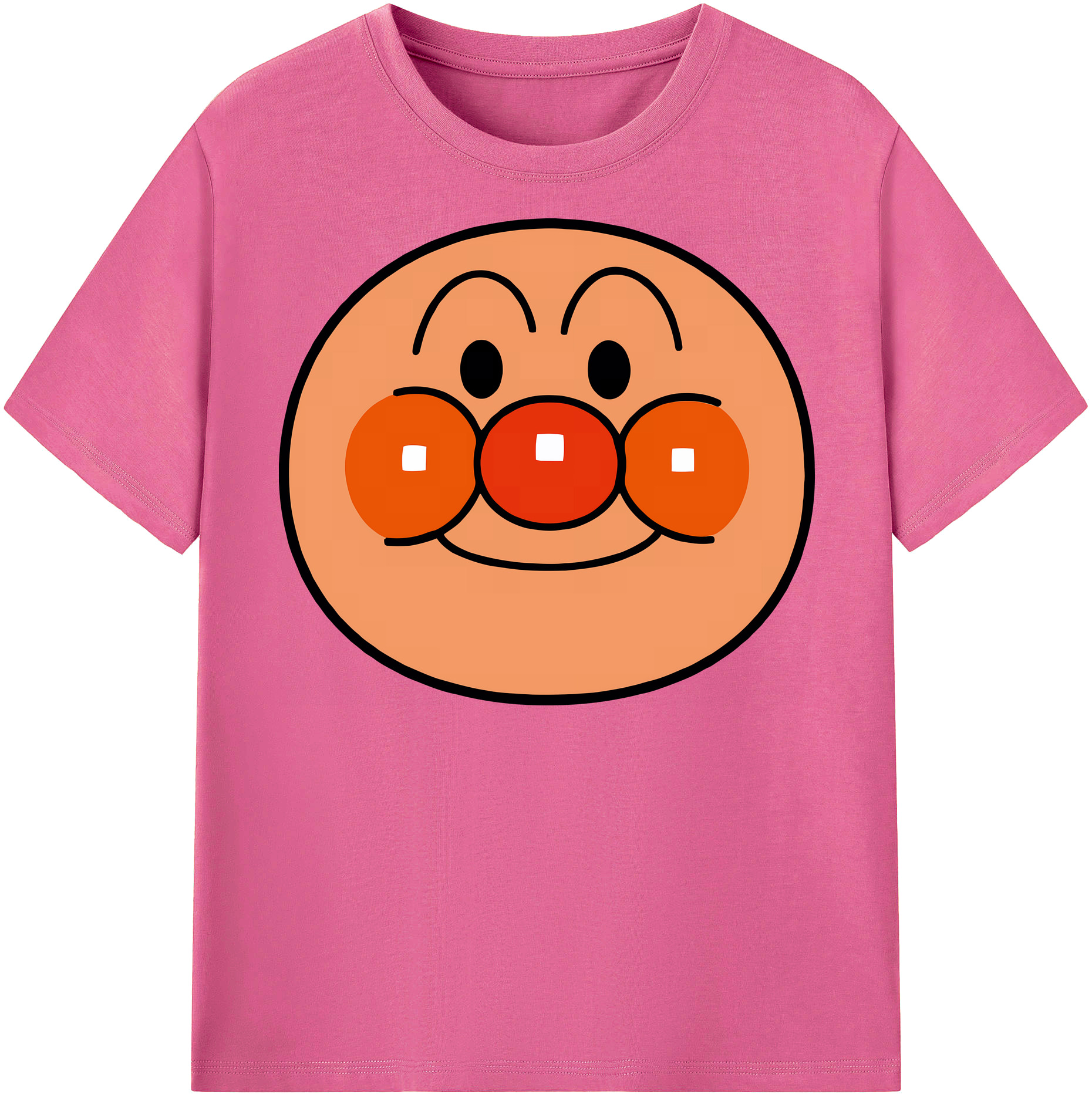 （画像用） アンパンマン Anpanman レディースカジュアルプリントTシャツ（綿100％）