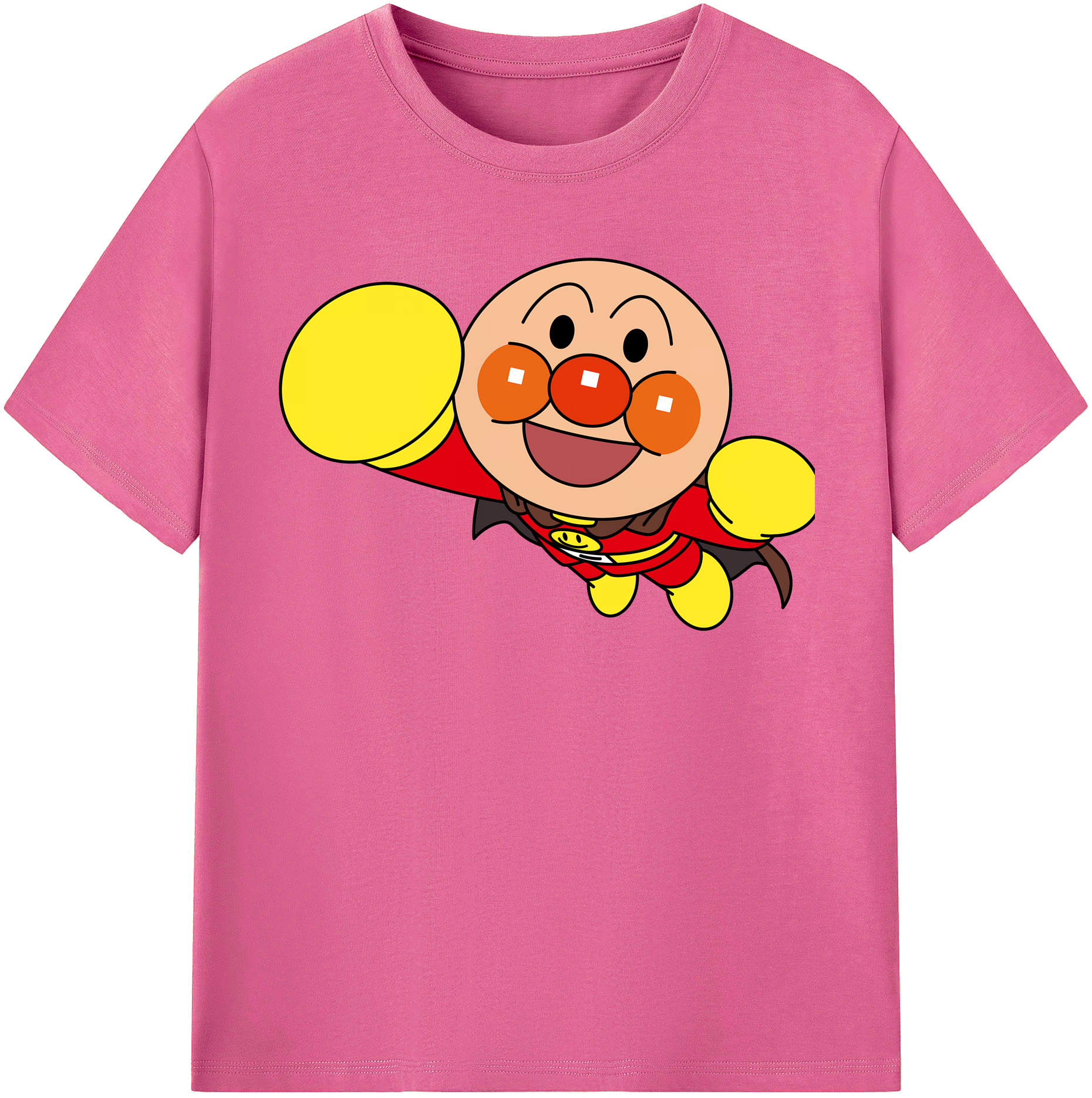 （画像用） アンパンマン Anpanman レディースカジュアルプリントTシャツ（綿100％）