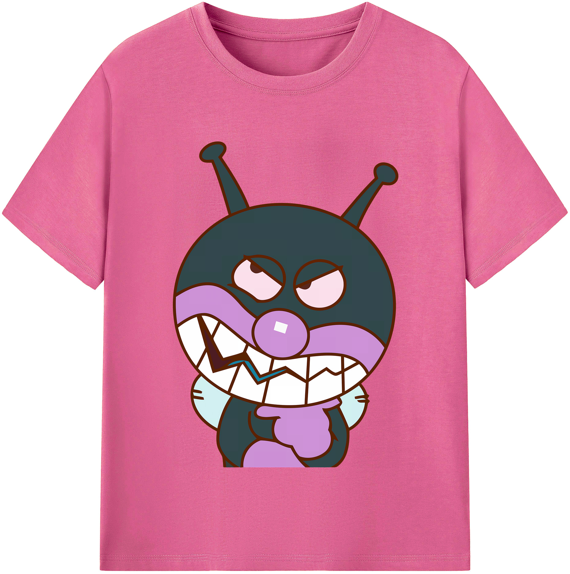 （画像用） アンパンマン Anpanman レディースカジュアルプリントTシャツ（綿100％）