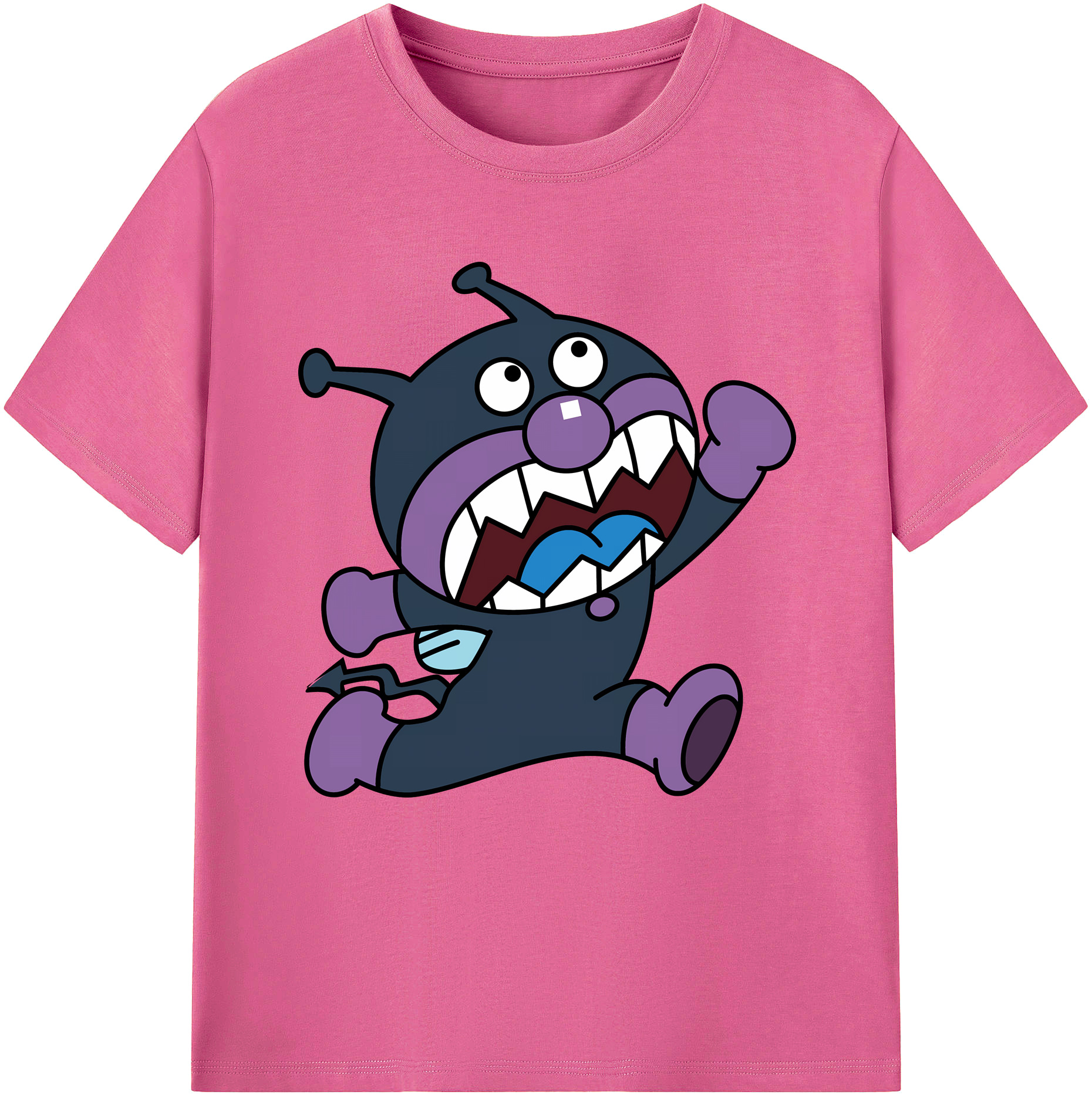 （画像用） アンパンマン Anpanman レディースカジュアルプリントTシャツ（綿100％）