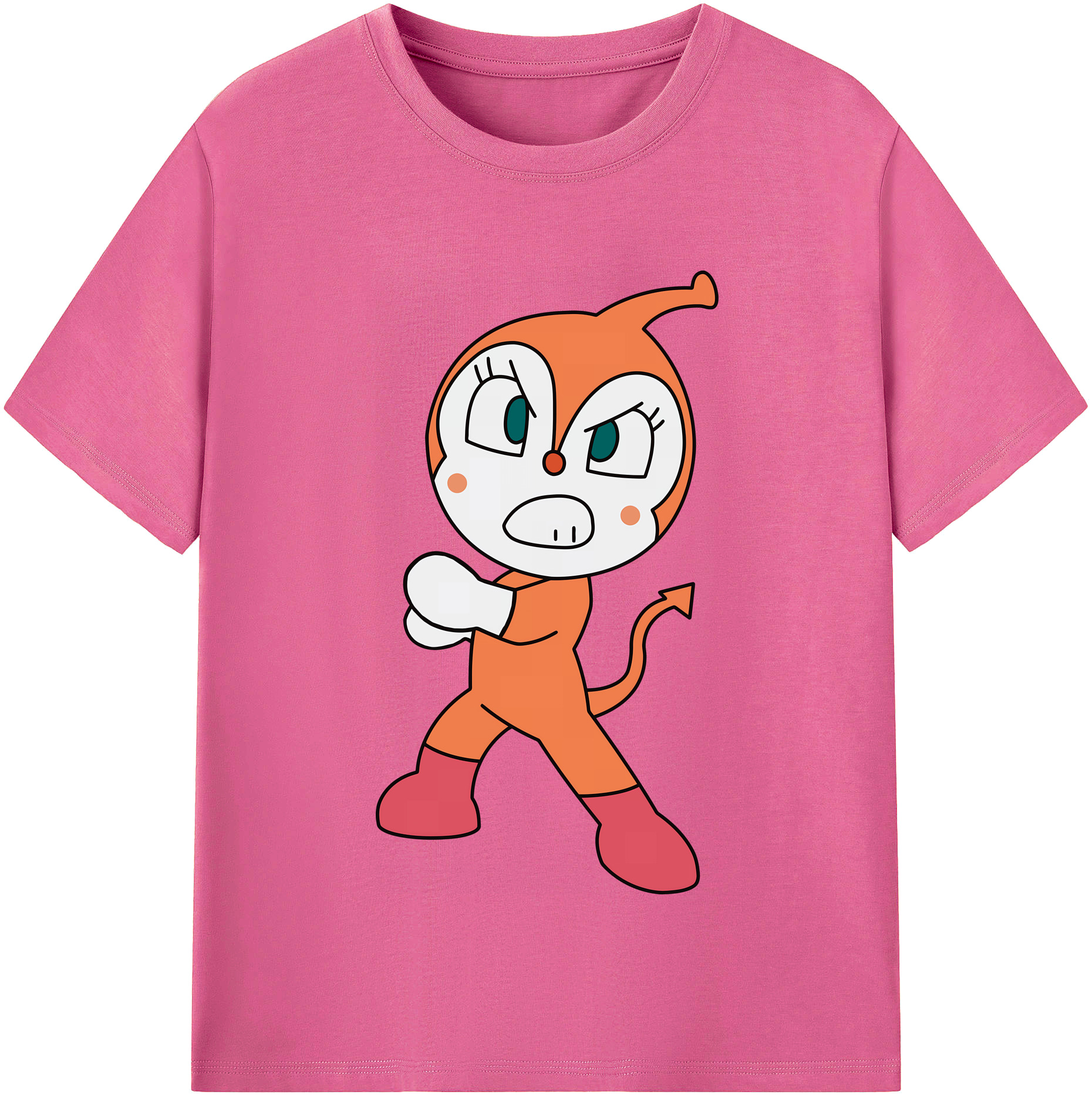 （画像用） アンパンマン Anpanman レディースカジュアルプリントTシャツ（綿100％）