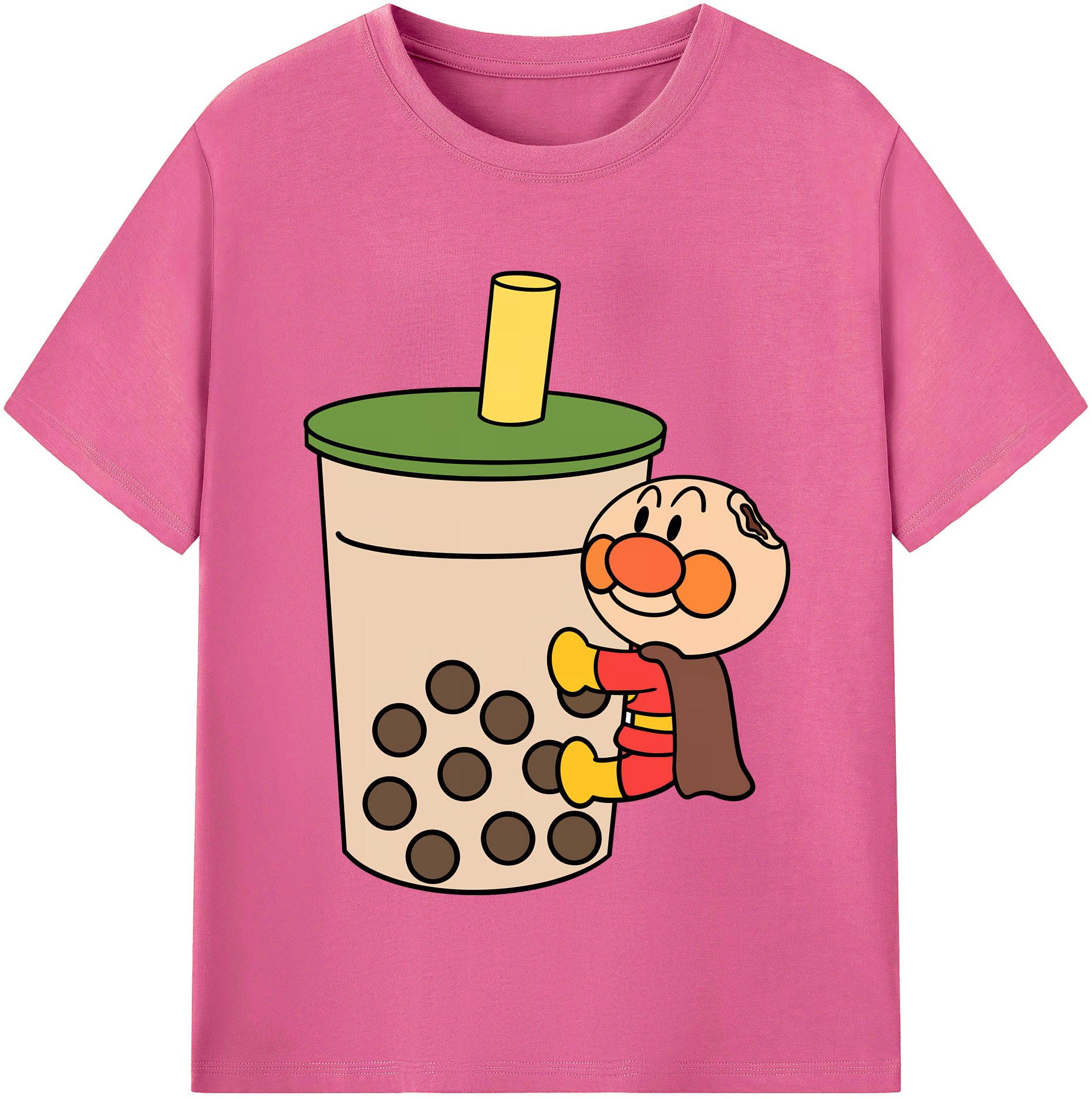 （画像用） アンパンマン Anpanman レディースカジュアルプリントTシャツ（綿100％）
