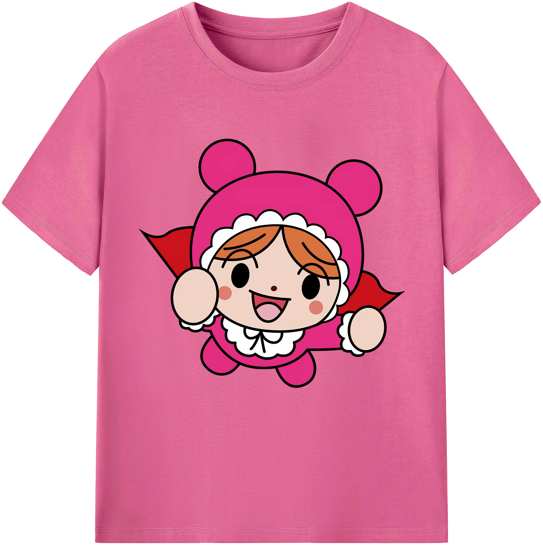 （画像用） アンパンマン Anpanman レディースカジュアルプリントTシャツ（綿100％）