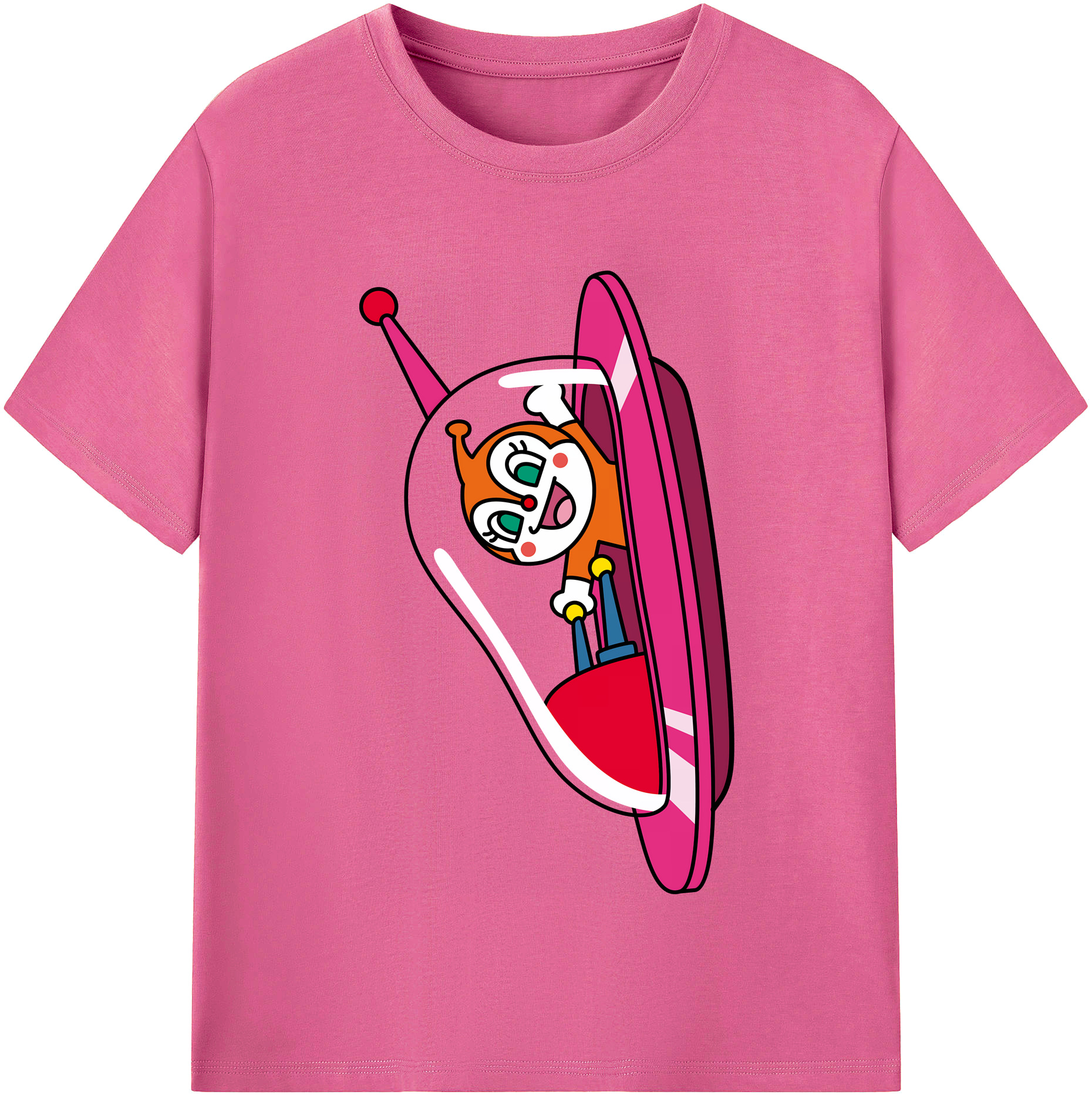 （画像用） アンパンマン Anpanman レディースカジュアルプリントTシャツ（綿100％）