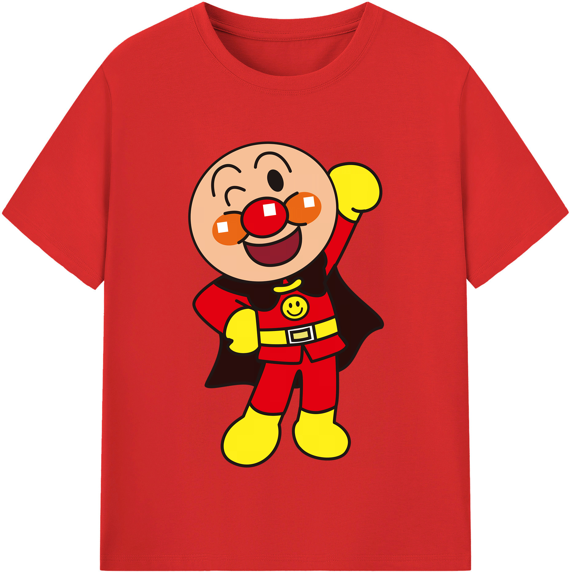 （画像用） アンパンマン Anpanman レディースカジュアルプリントTシャツ（綿100％）