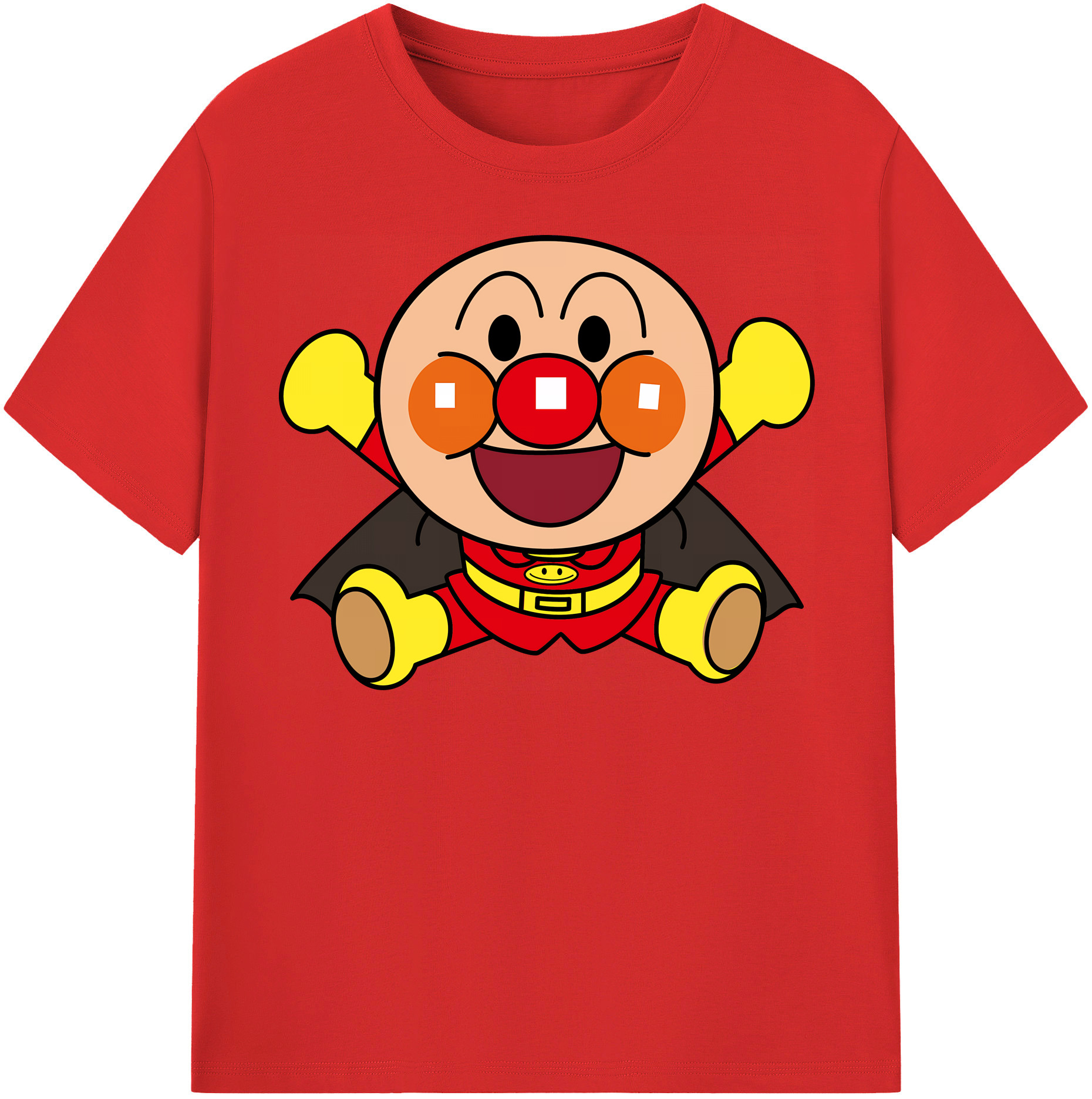（画像用） アンパンマン Anpanman レディースカジュアルプリントTシャツ（綿100％）