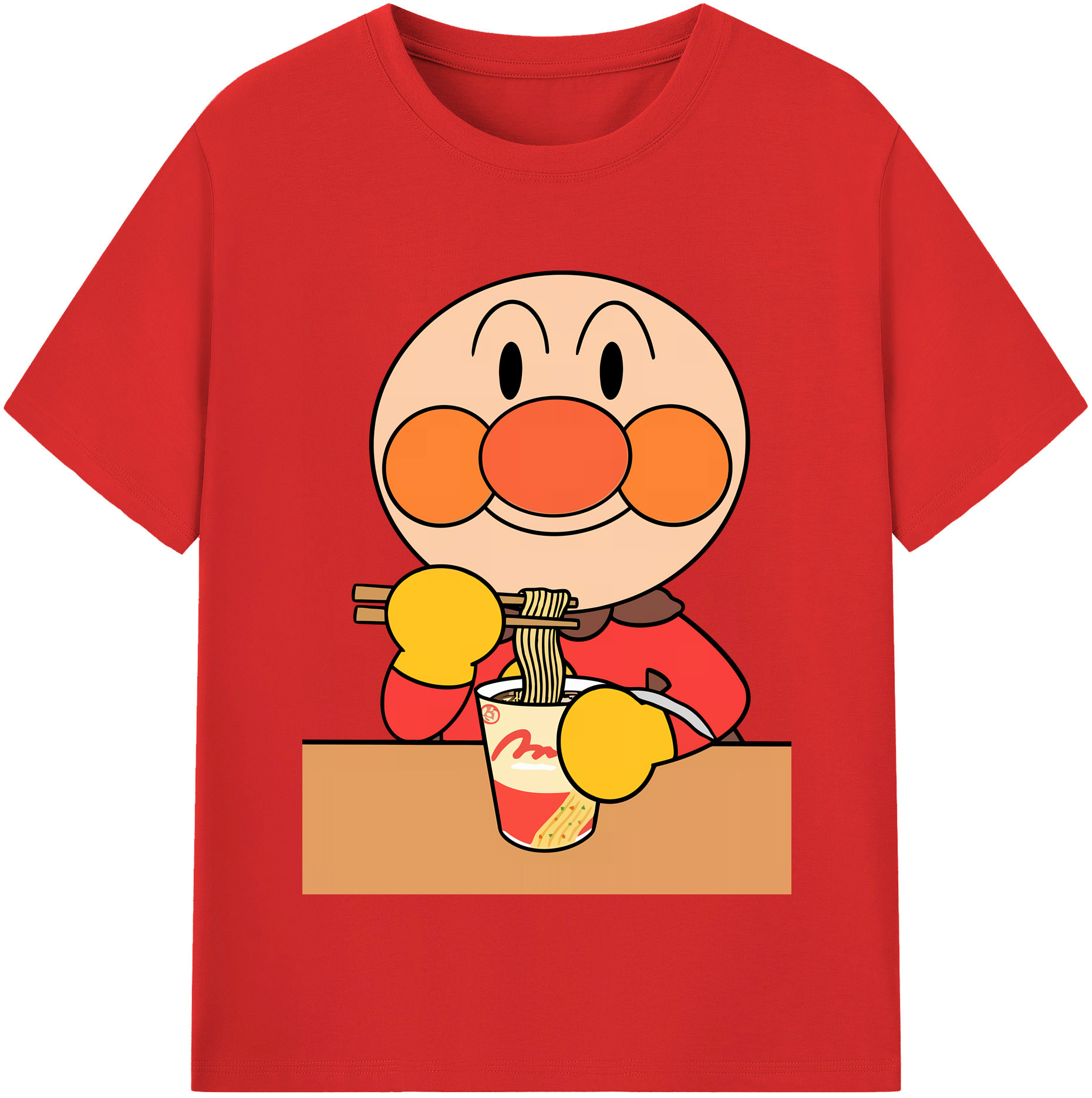 （画像用） アンパンマン Anpanman レディースカジュアルプリントTシャツ（綿100％）