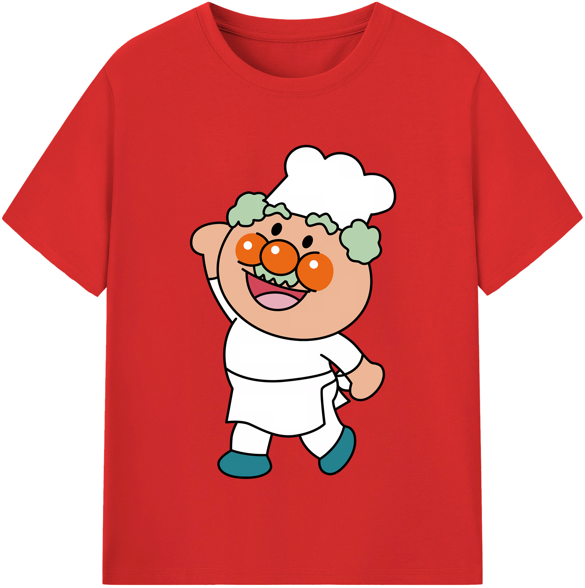 （画像用） アンパンマン Anpanman レディースカジュアルプリントTシャツ（綿100％）