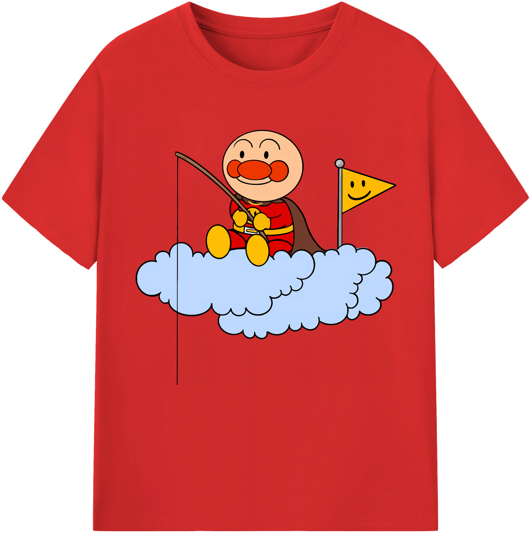 （画像用） アンパンマン Anpanman レディースカジュアルプリントTシャツ（綿100％）