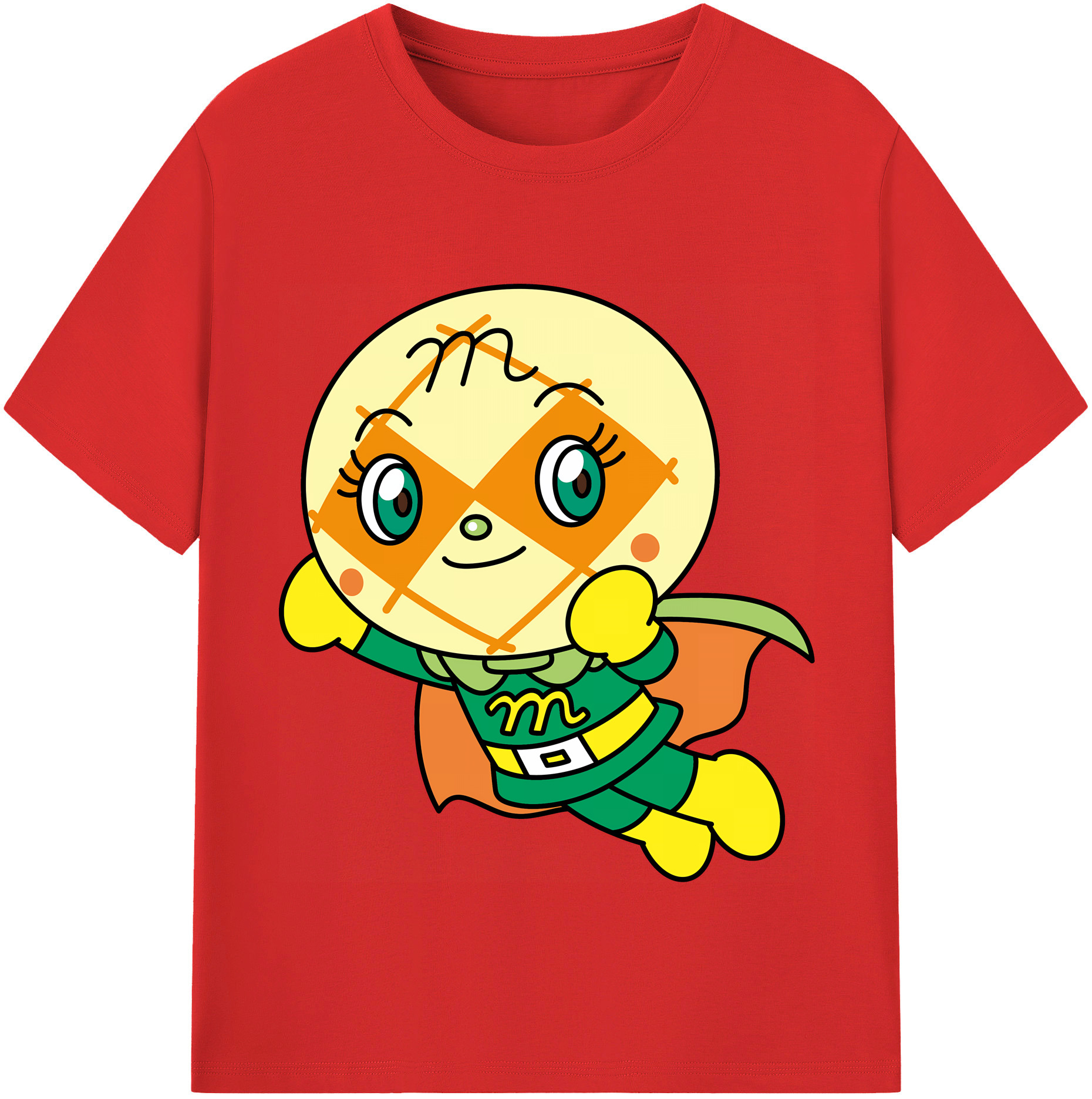 （画像用） アンパンマン Anpanman レディースカジュアルプリントTシャツ（綿100％）