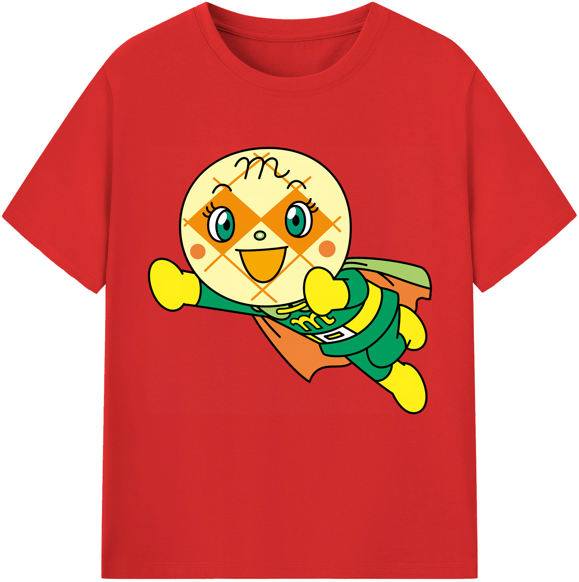 （画像用） アンパンマン Anpanman レディースカジュアルプリントTシャツ（綿100％）